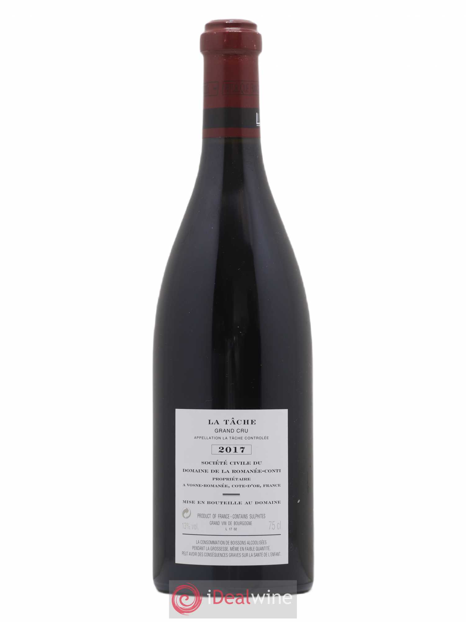 La Tâche Grand Cru Domaine de la Romanée-Conti 2017 - Lot de 1 bouteille - 1