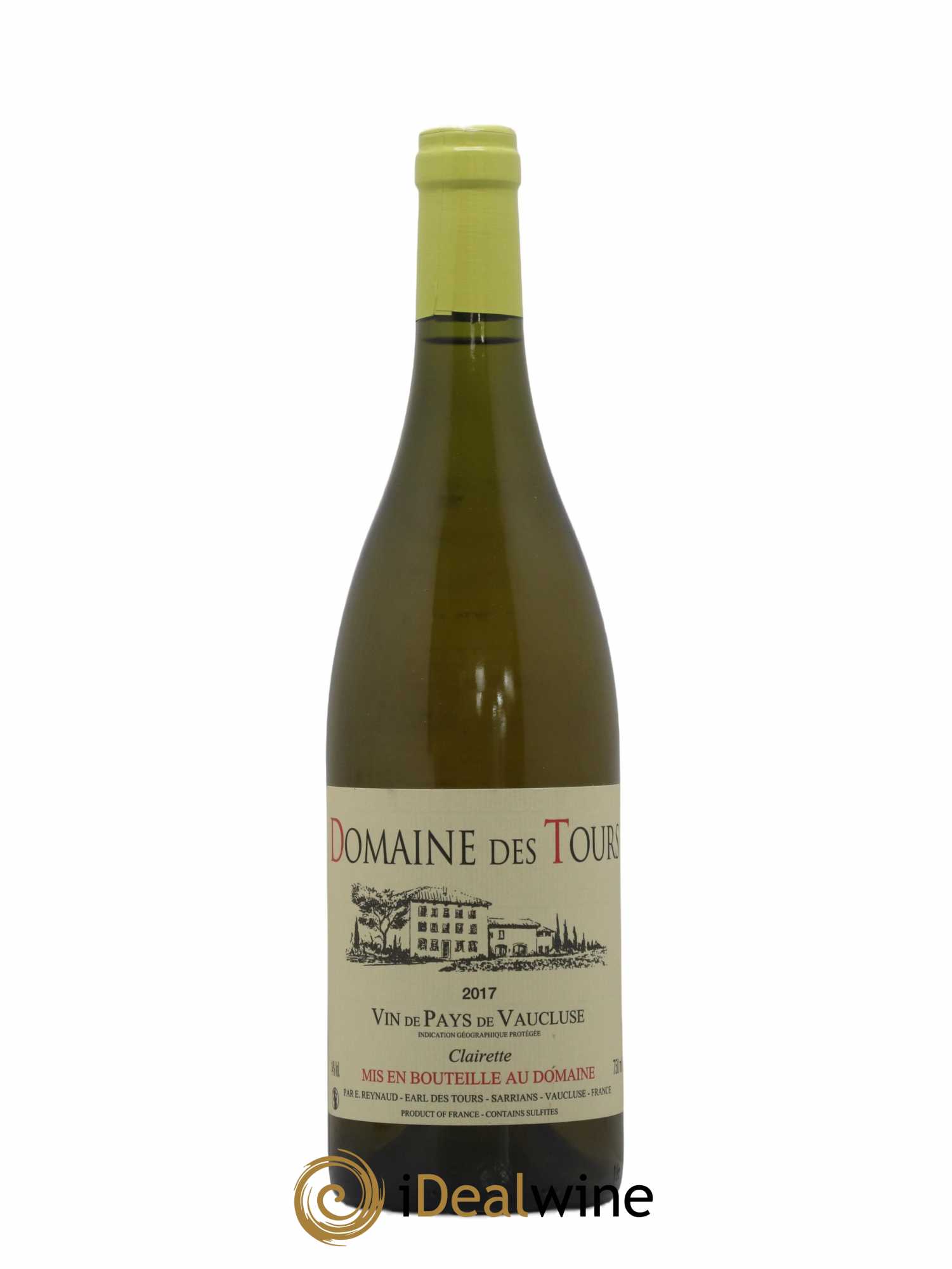 Vaucluse (Vin de Pays de Vaucluse) Domaine des Tours Emmanuel Reynaud Clairette 2017 - Lot de 1 bouteille - 0