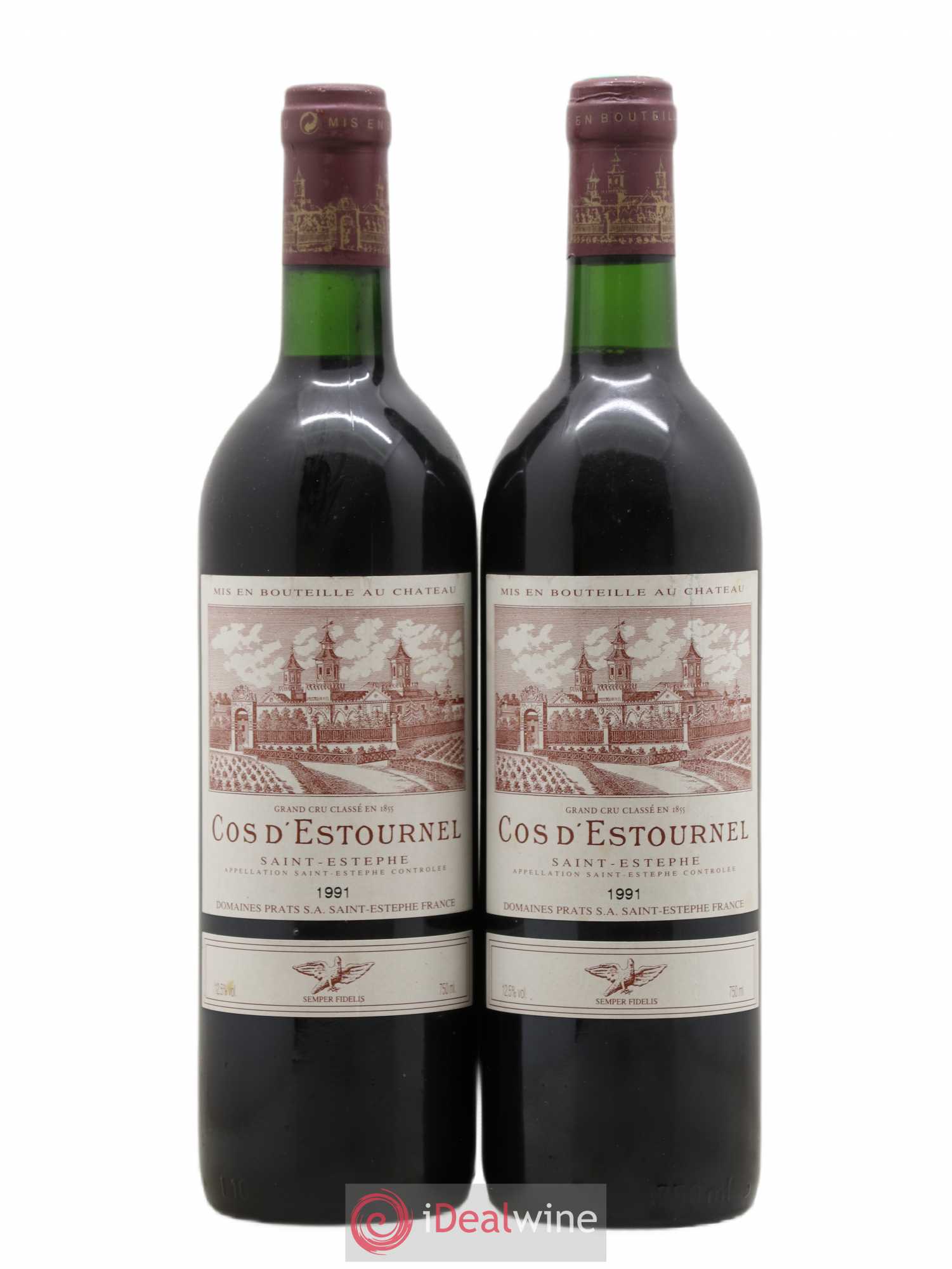 Cos d'Estournel 2ème Grand Cru Classé 1991 - Lot de 2 bouteilles - 0