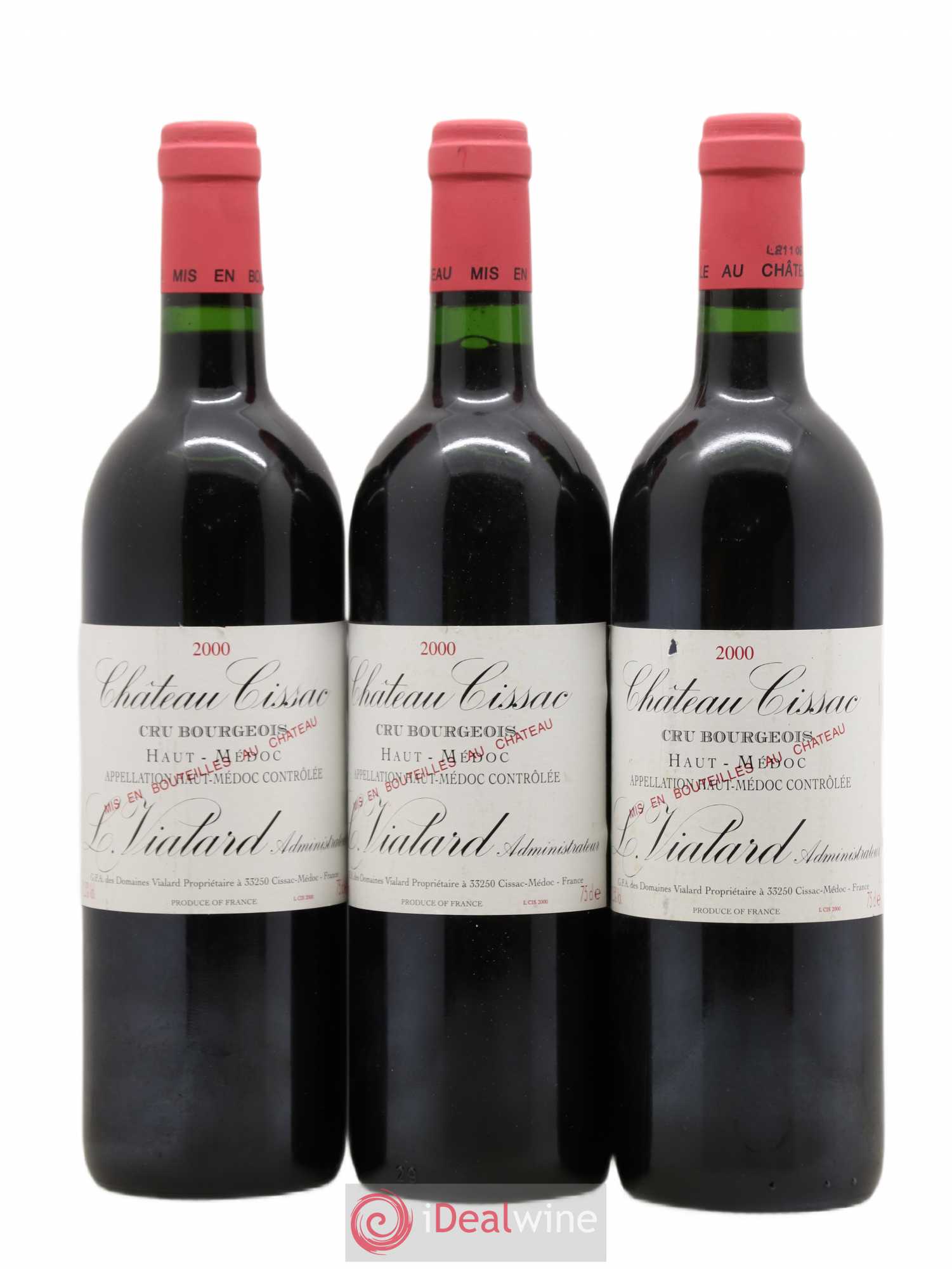 Château Cissac Cru Bourgeois 2000 - Lot de 6 bouteilles - 2