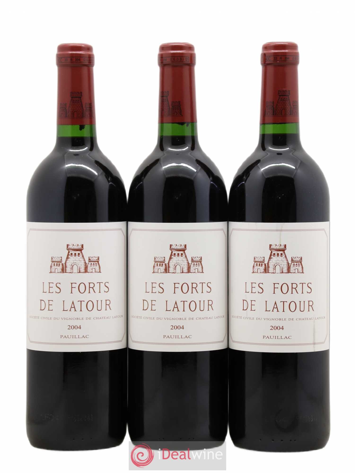 Les Forts de Latour Second Vin 2004 - Lot de 3 bouteilles - 0