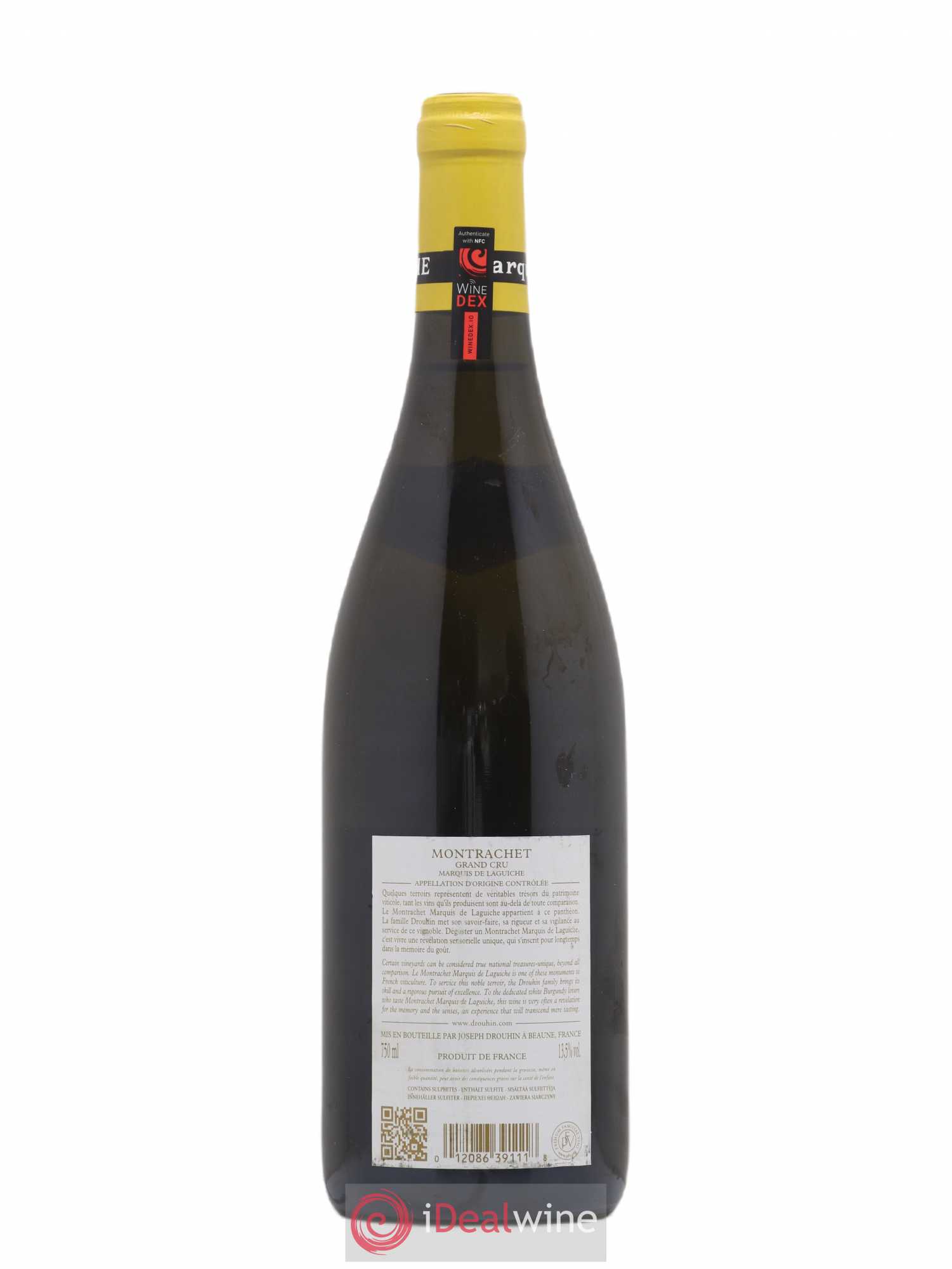 Montrachet Grand Cru Marquis de Laguiche Joseph Drouhin 2008 - Lot de 1 bouteille - 1