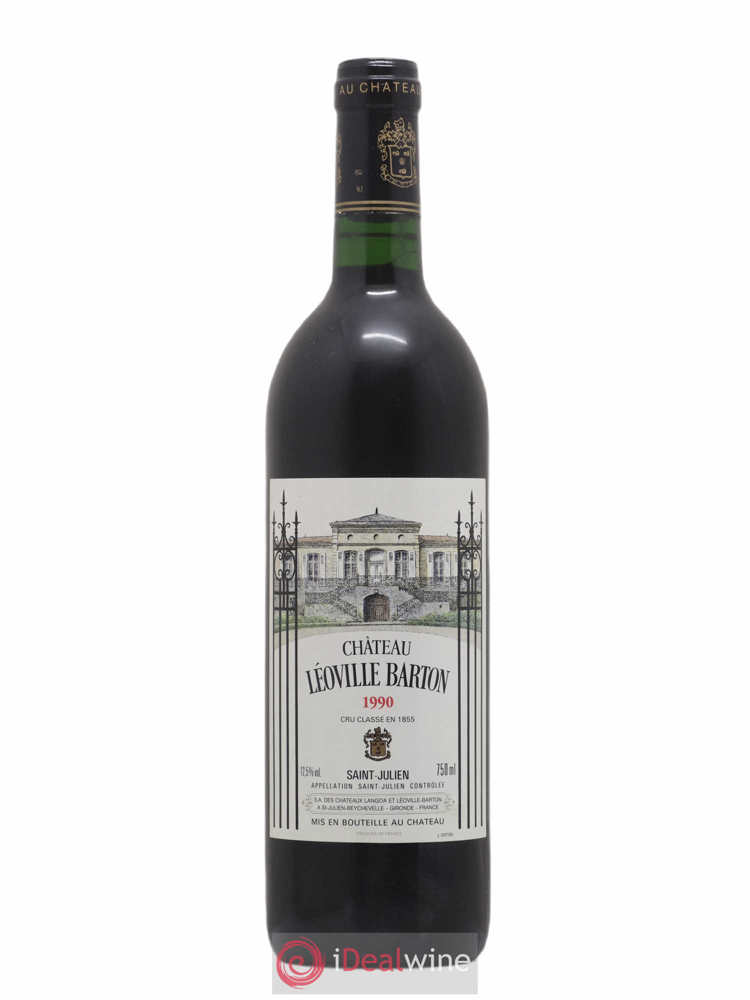 Château Léoville Barton 2ème Grand Cru Classé 1990 - Lot de 1 bouteille - 0
