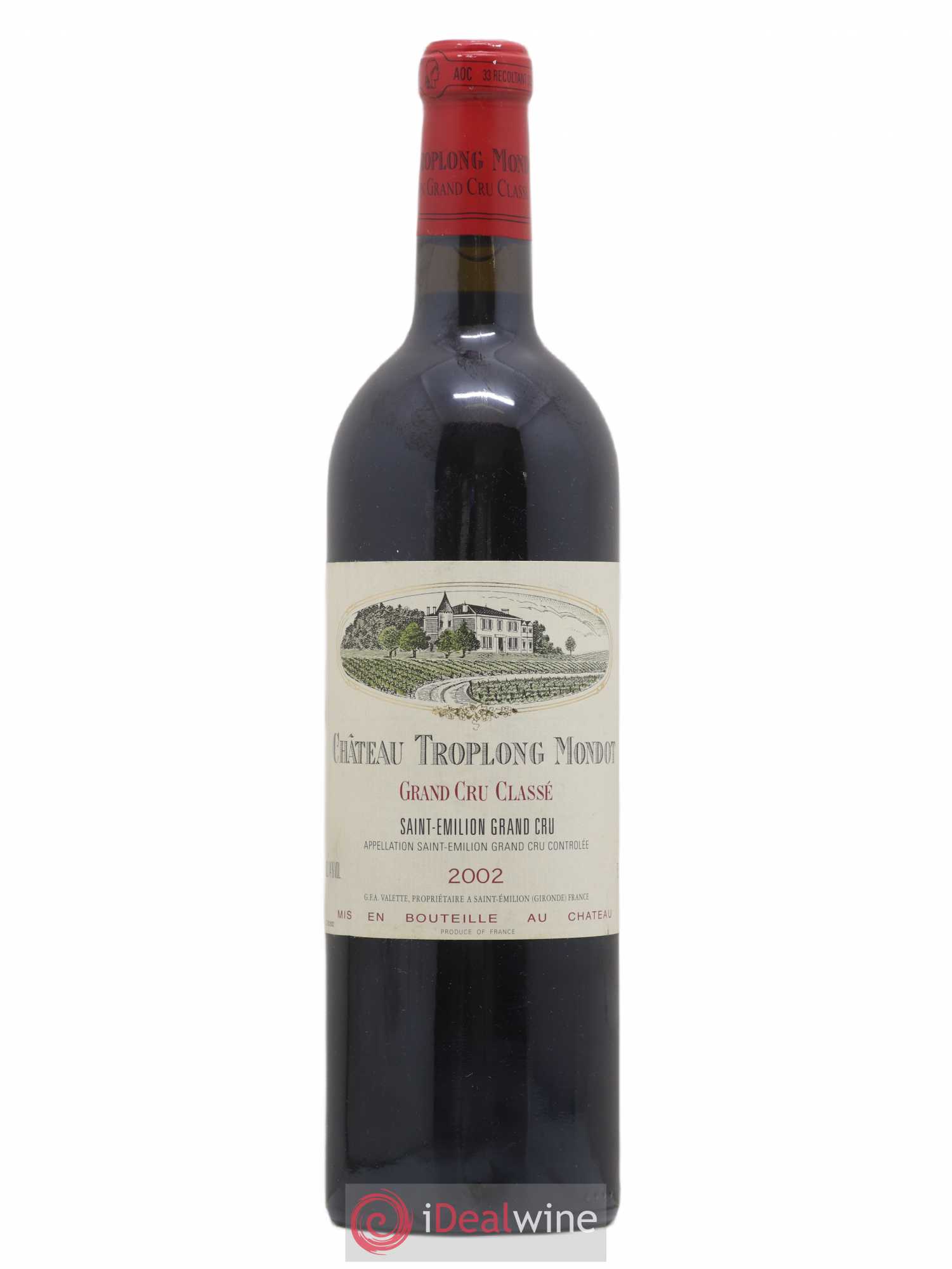Château Troplong Mondot 1er Grand Cru Classé B 2002 - Lot de 1 bouteille - 0