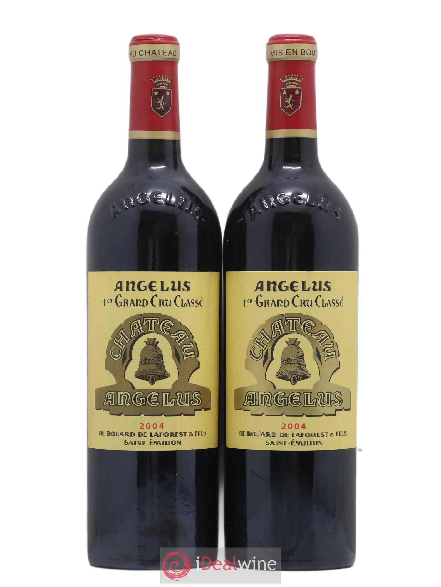 Château Angélus 1er Grand Cru Classé A 2004 - Lot de 2 bouteilles - 0