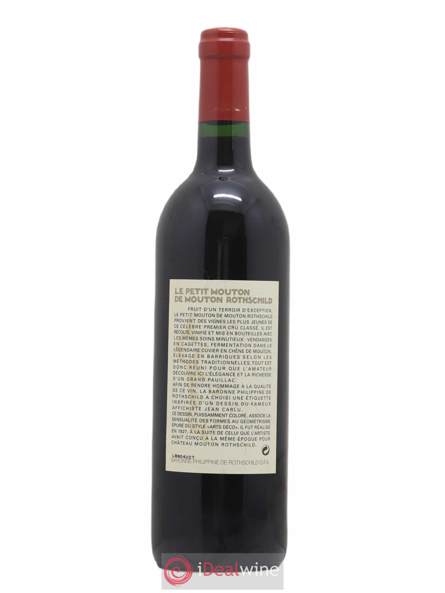 Petit Mouton Second Vin 1998 - Lot de 1 bouteille - 1