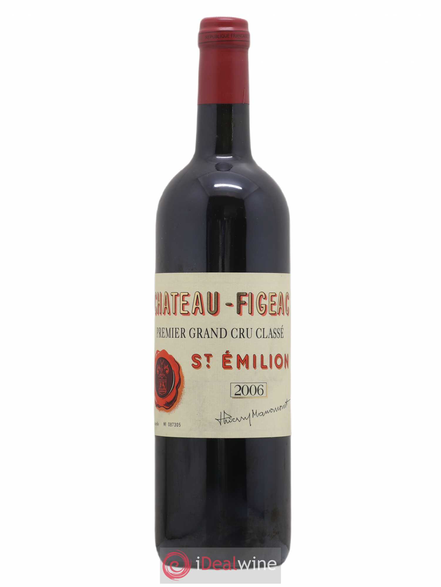 Château Figeac 1er Grand Cru Classé A 2006 - Lot de 1 bouteille - 0