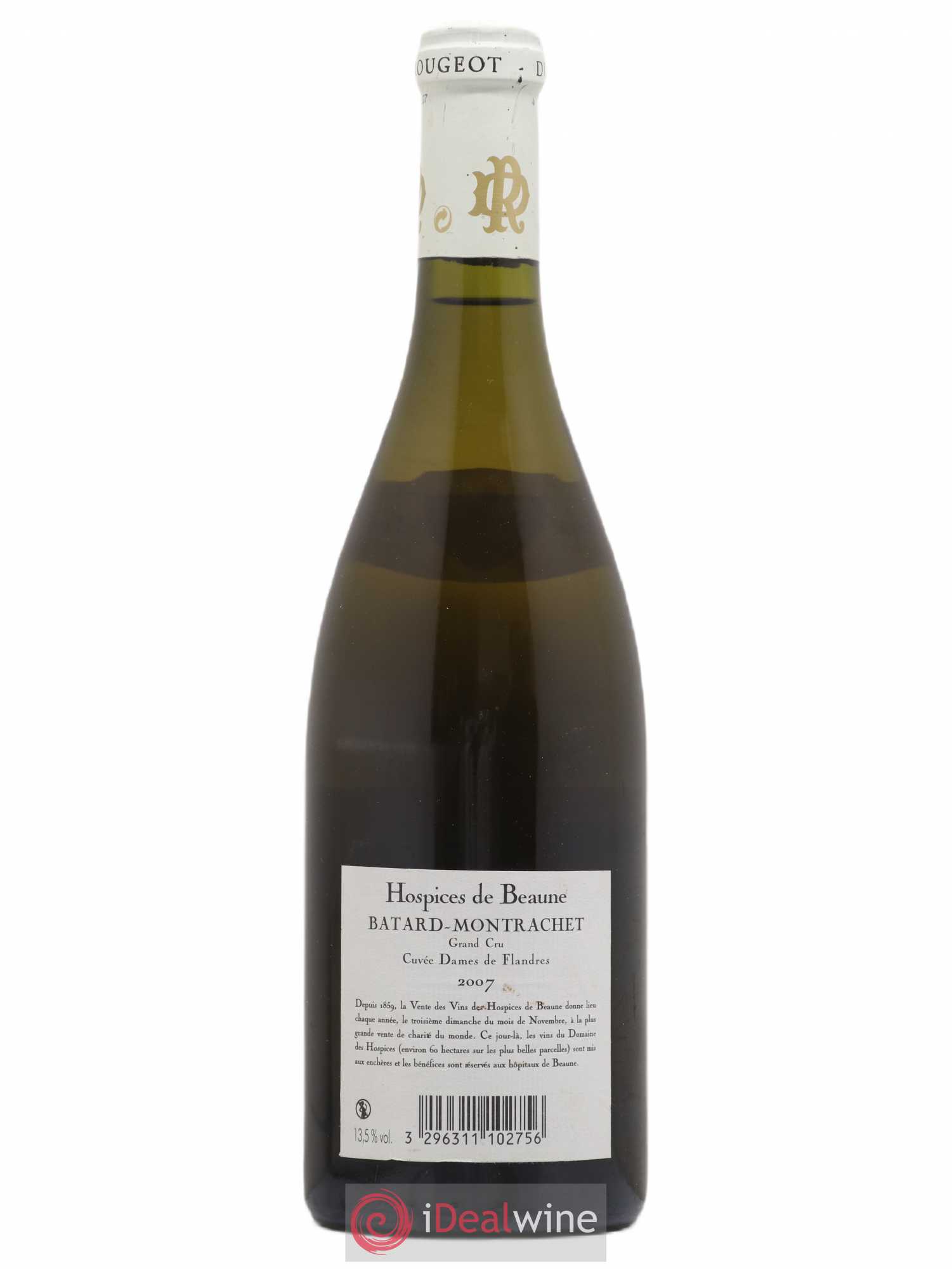 Bâtard-Montrachet Grand Cru Hospices de Beaune Cuvée Dames des Flandres Marc Rougeot Dupin 2007 - Posten von 1 Flasche - 1