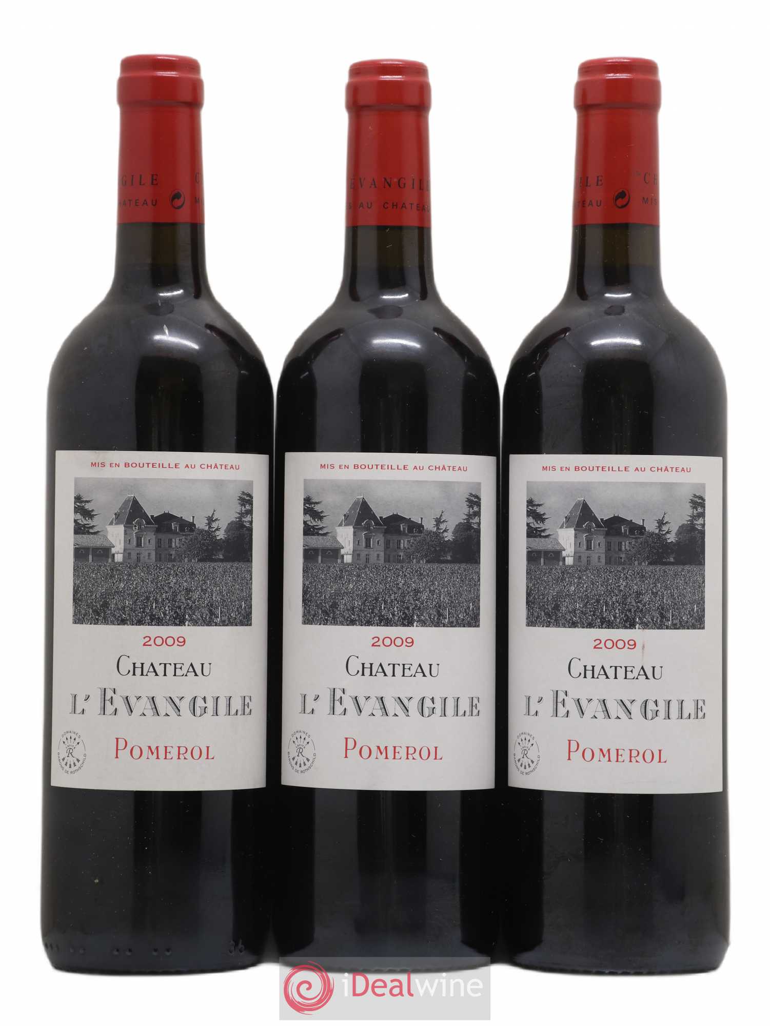 Château l' Évangile 2009 - Lot de 3 bouteilles - 0