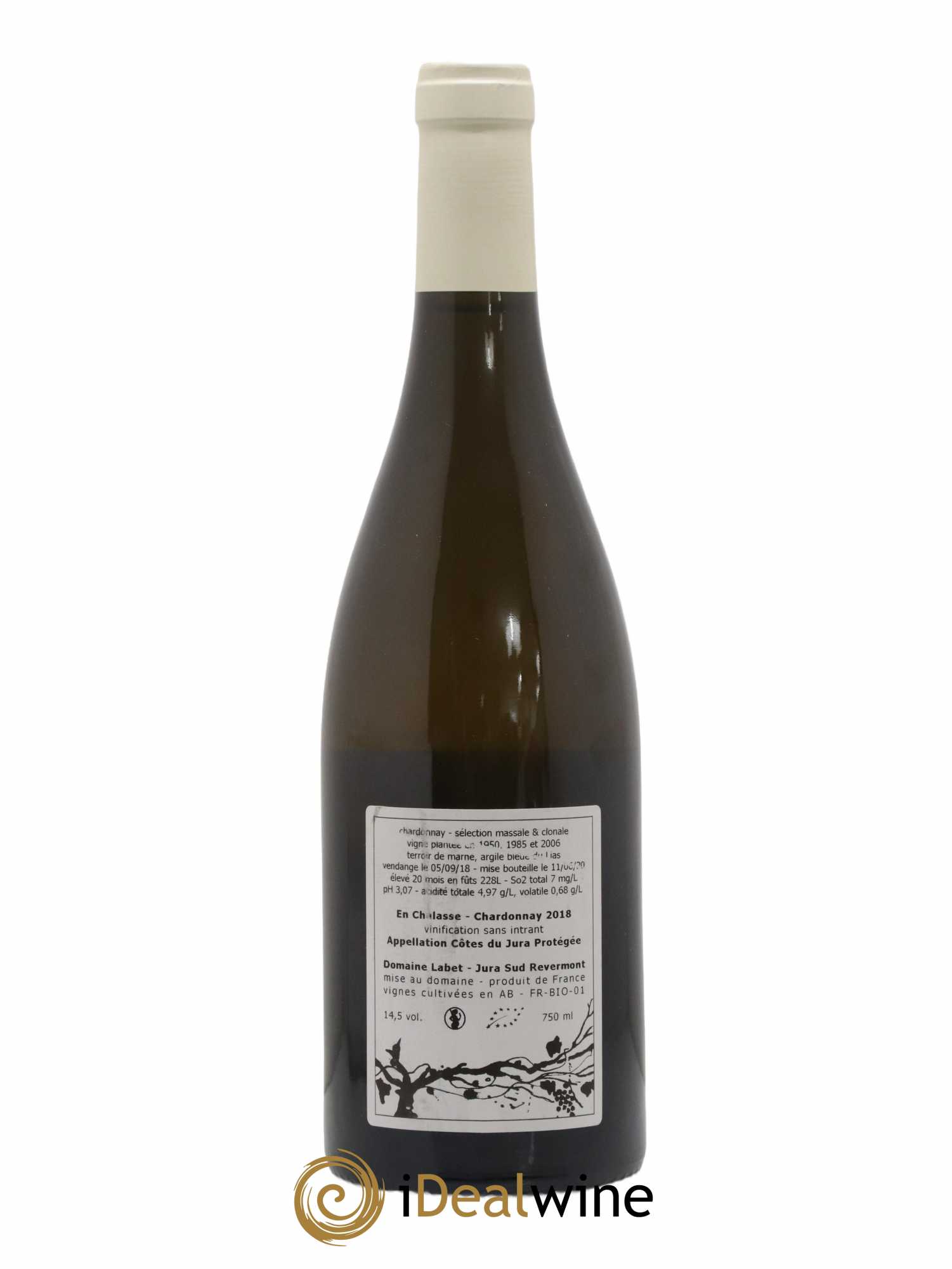 Côtes du Jura Chardonnay En Chalasse Romain - Julien - Charline Labet 2018 - Lot de 1 bouteille - 1