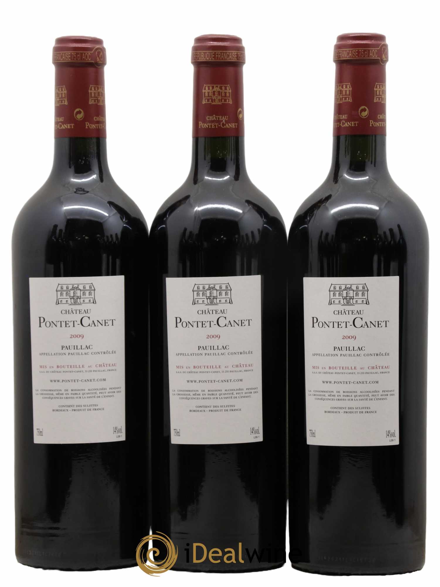 Château Pontet Canet 5ème Grand Cru Classé 2009 - Lot de 12 bouteilles - 8