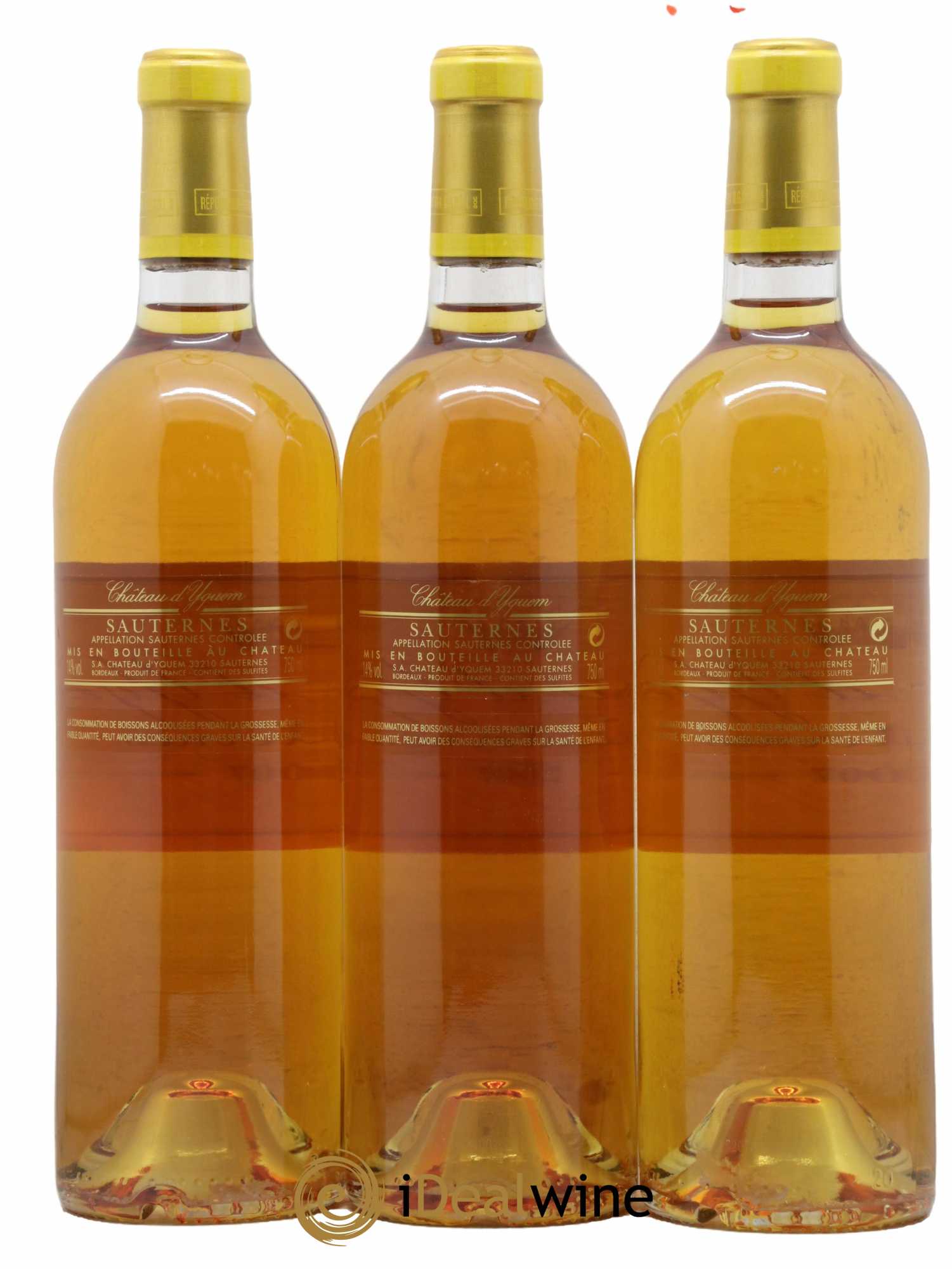 Château d' Yquem 1er Cru Classé Supérieur 2007 - Lotto di 3 bottiglie - 1