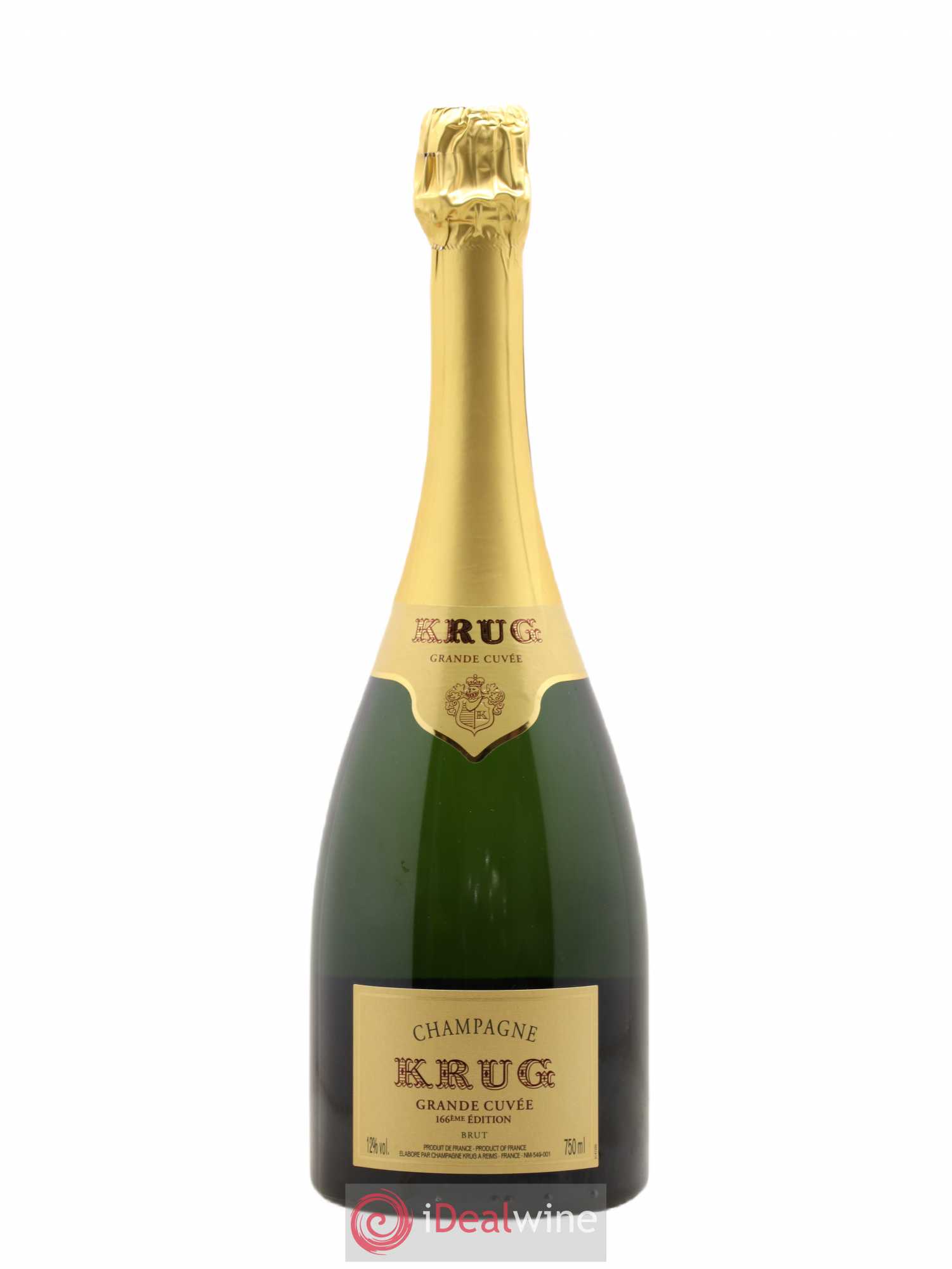 Grande Cuvée - 166ème édition Krug - Lot de 1 bouteille - 1