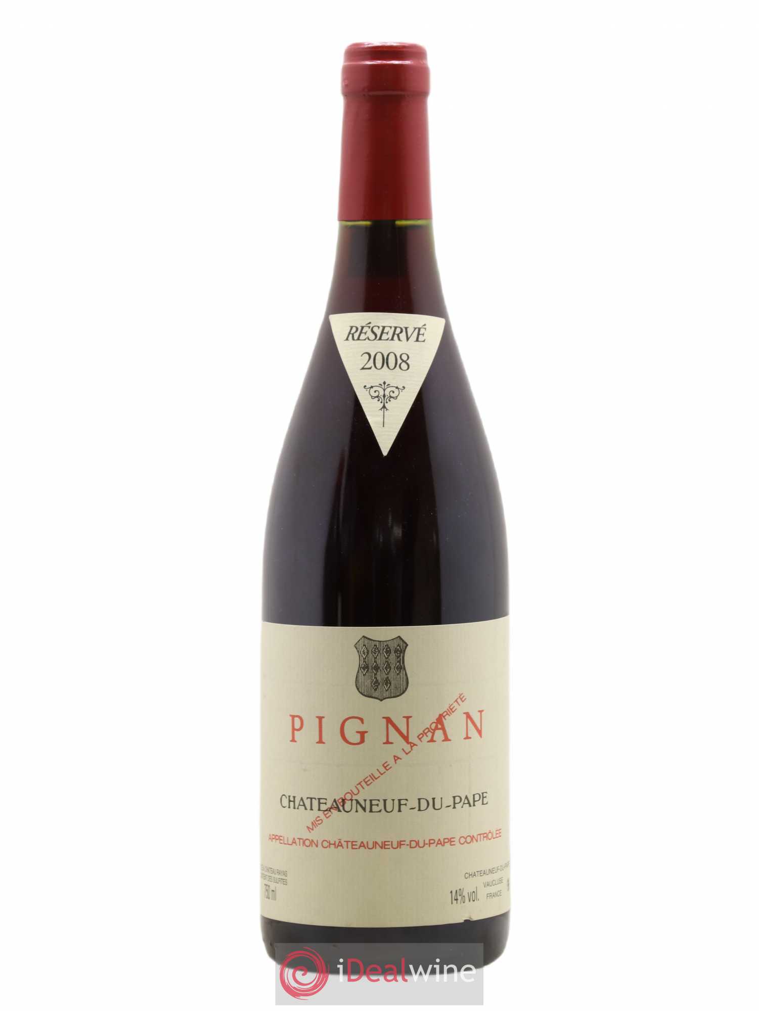 Châteauneuf-du-Pape Pignan Emmanuel Reynaud 2008 - Lot de 1 bouteille - 0
