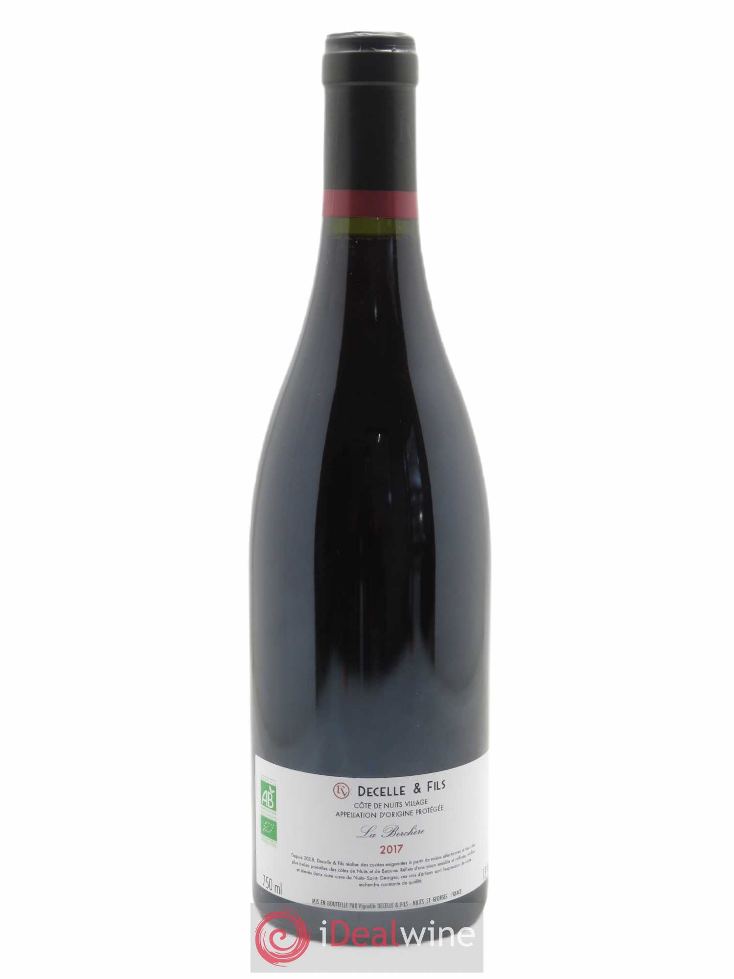 Côte de Nuits-Villages La Berchère Decelle & Fils (Domaine) 2017 - Lot de 1 bouteille - 1