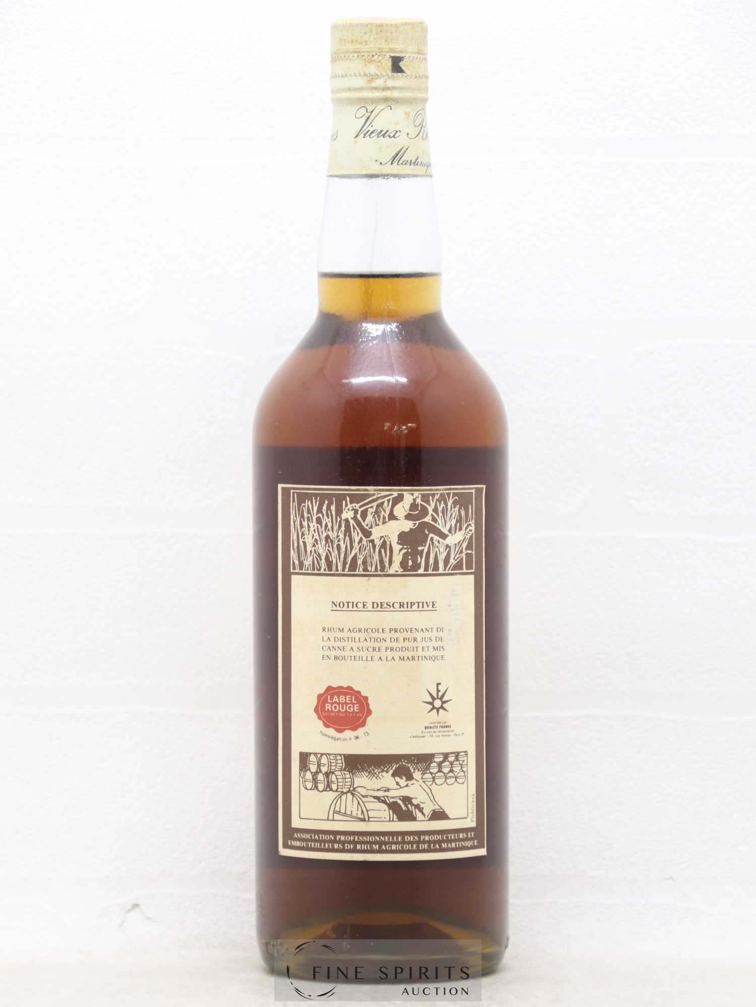 Trois Rivières 1970 Of. Label Rouge - Posten von 1 Flasche - 1