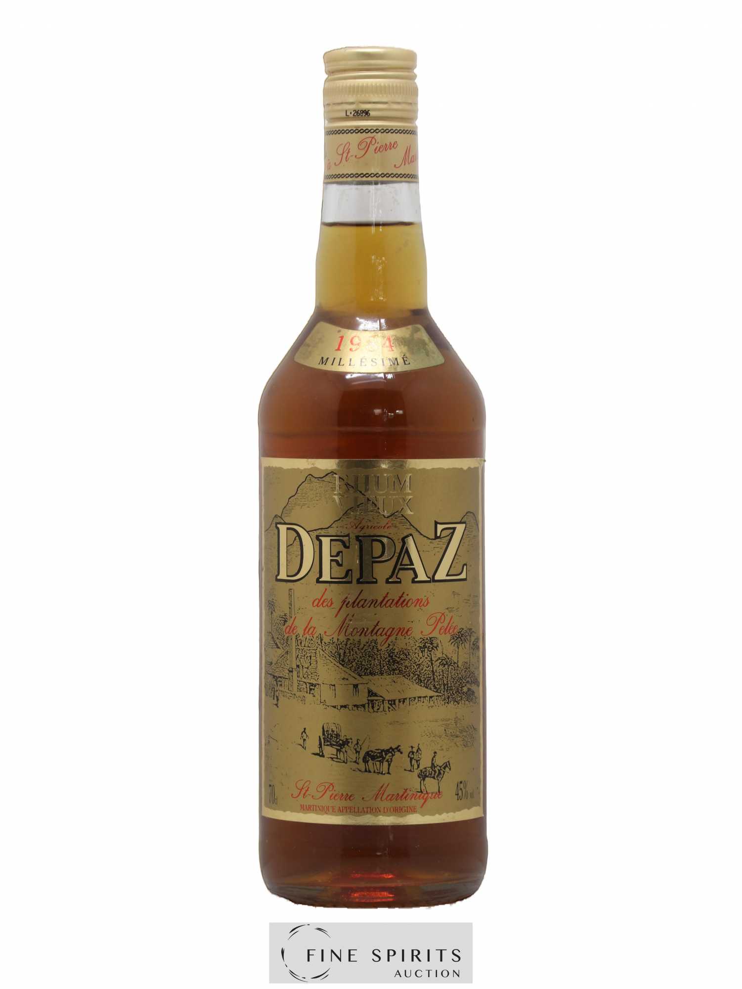 Depaz 1984 Of. Plantations de la Montagne Pelée - Lot de 1 bouteille - 0