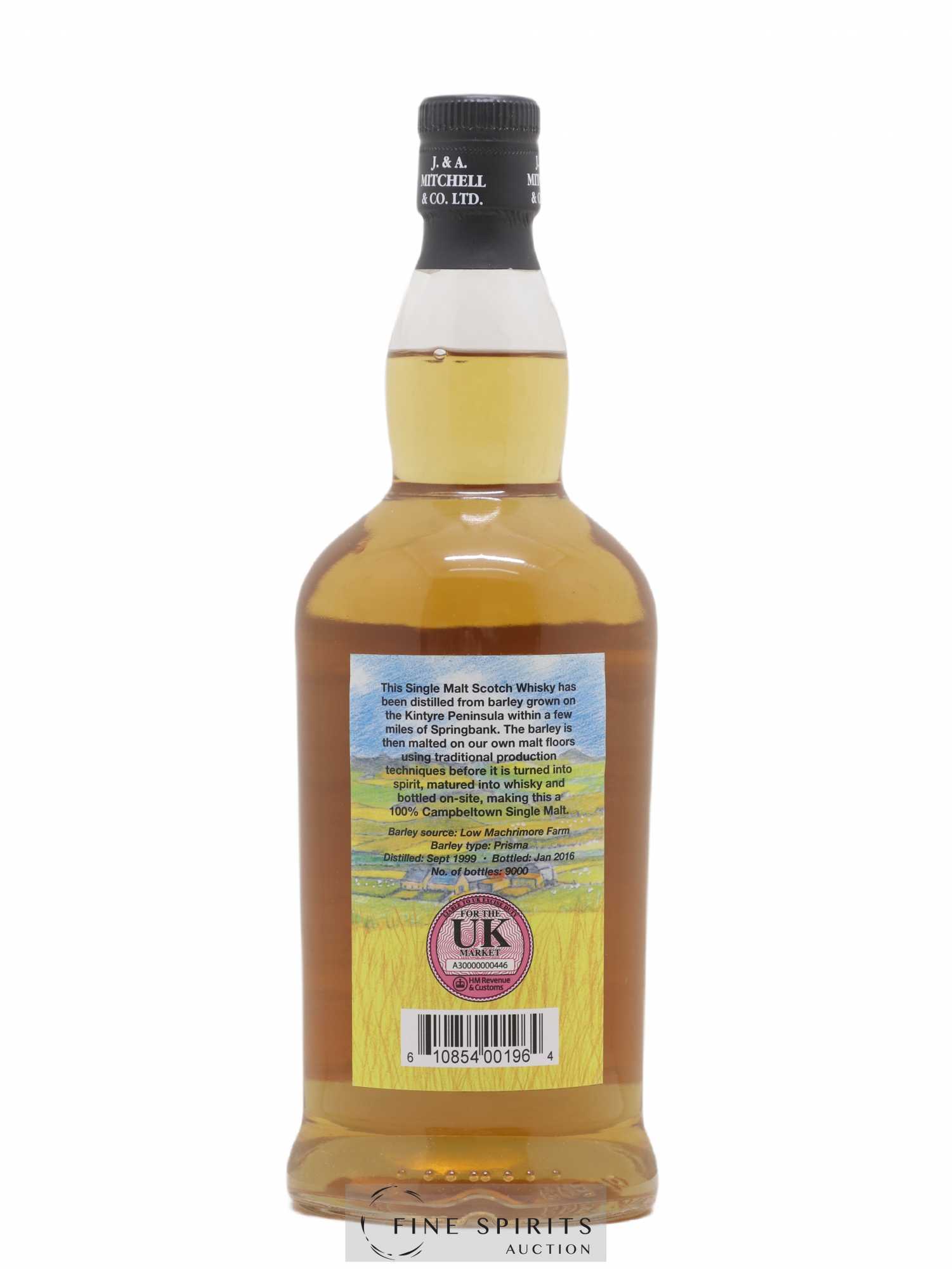 Springbank 16 years 1999 Of. Local Barley One of 9000 - bottled 2016 - Lot de 1 bouteille - 2