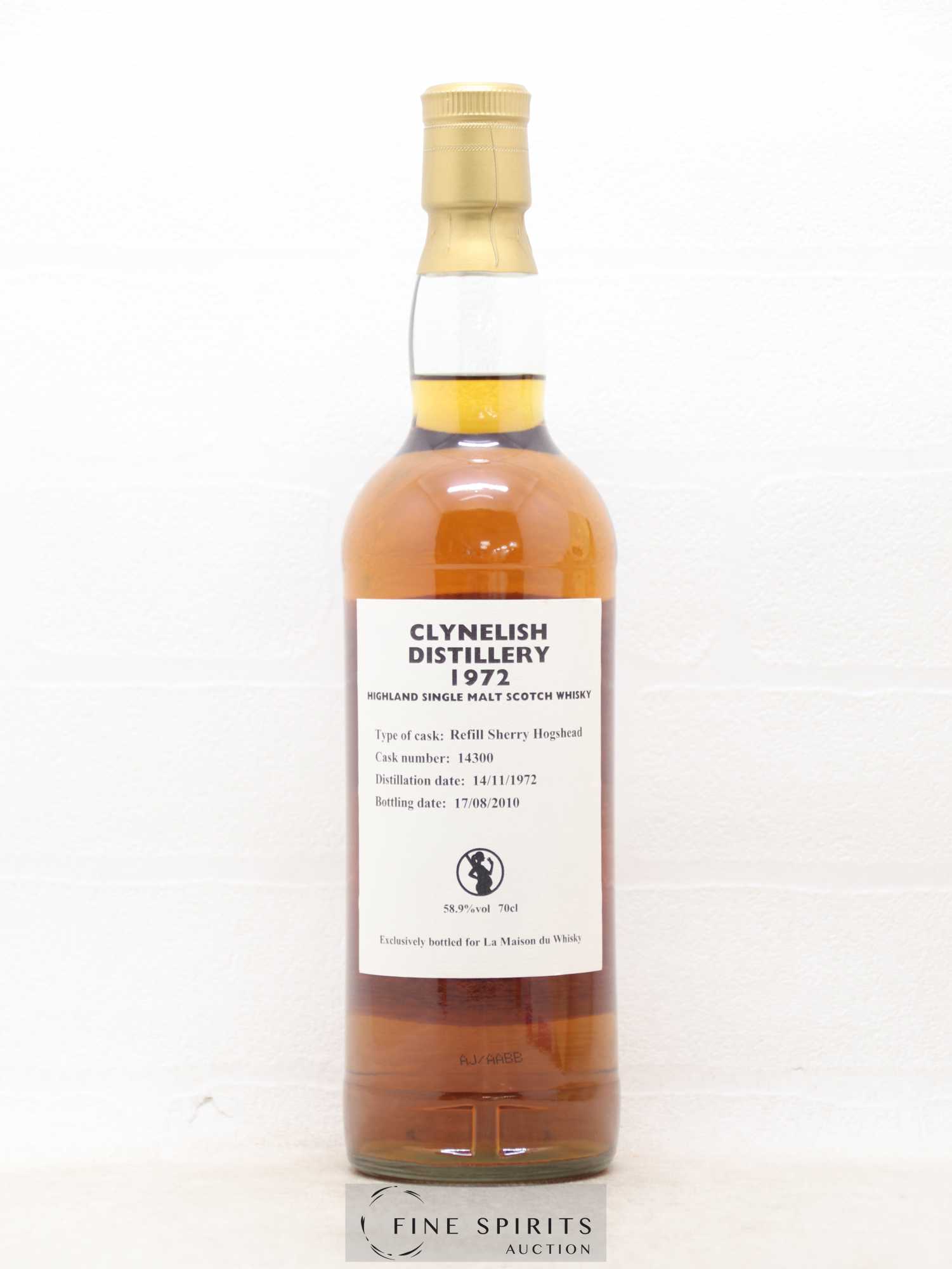 Clynelish 37 years 1972 Gordon & MacPhail The Dram Taker's Refill Sherry Hogshead Cask n°14300 - Bottled 2010 LMDW - Lot de 1 bouteille - 2
