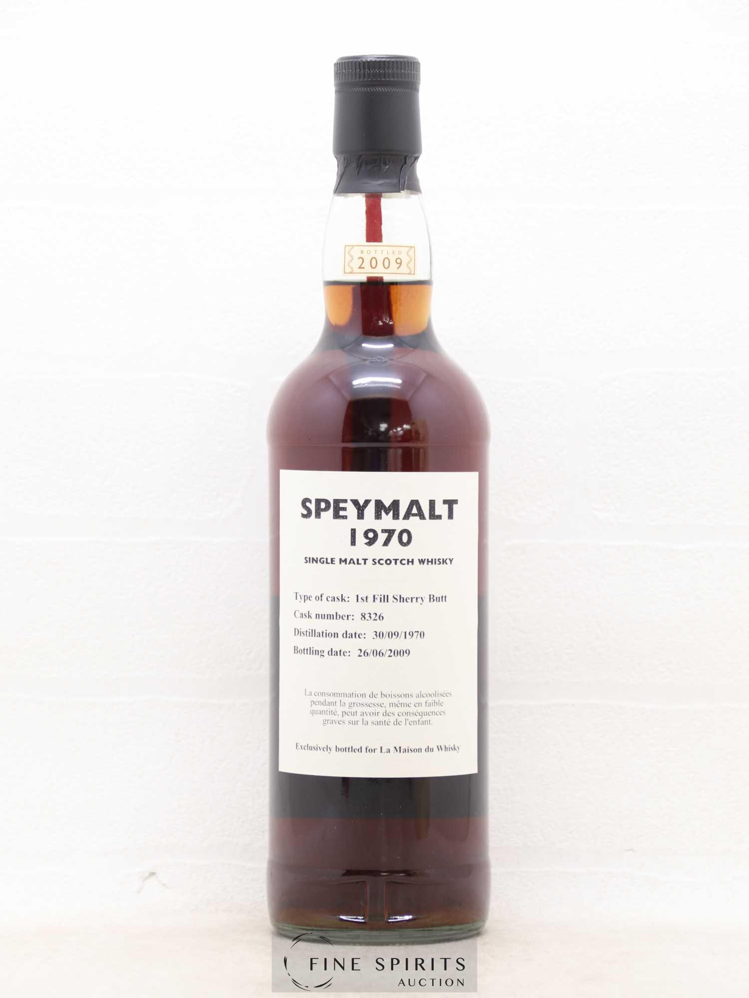 Speymalt From Macallan 1970 Gordon & MacPhail 1st Fill Sherry Butt - Cask n°8326 - bottled 2009 LMDW - Lot de 1 bouteille - 2