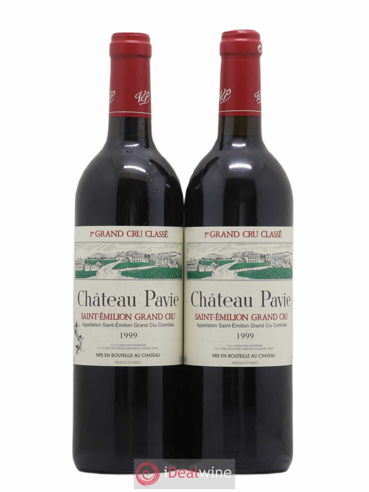 Château Pavie 1er Grand Cru Classé A 1999 - Lot de 2 bouteilles - 0