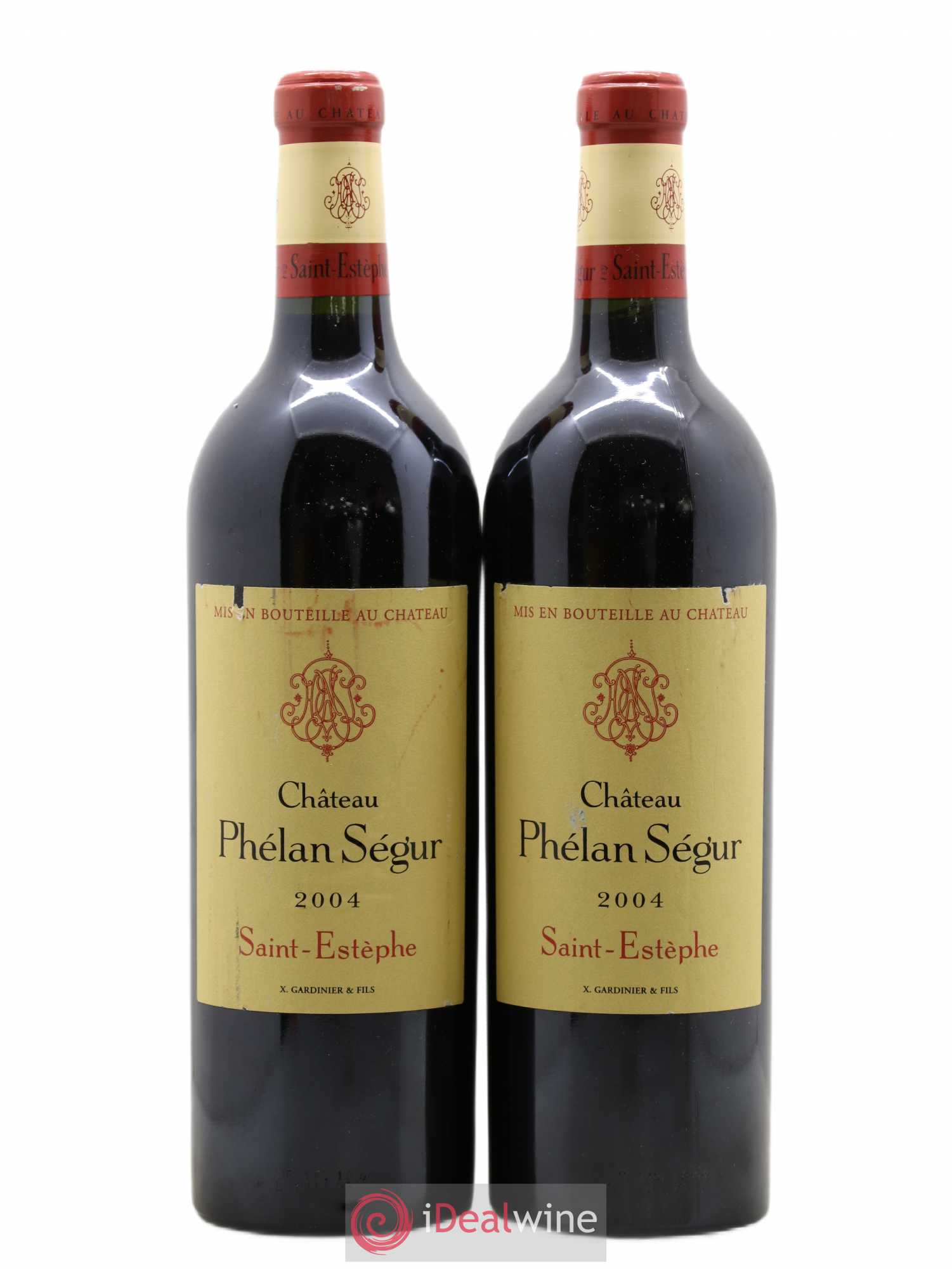 Château Phélan Ségur 2004 - Lot de 2 bouteilles - 0