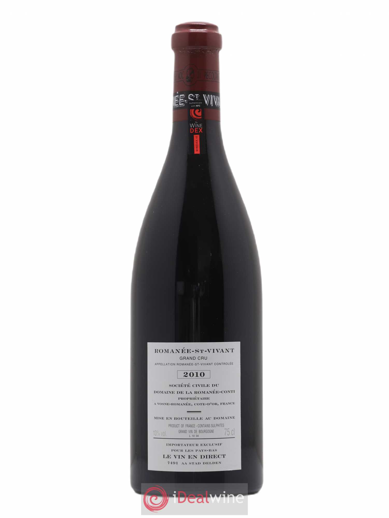 Romanée-Saint-Vivant Grand Cru Domaine de la Romanée-Conti 2010 - Lot de 1 bouteille - 1
