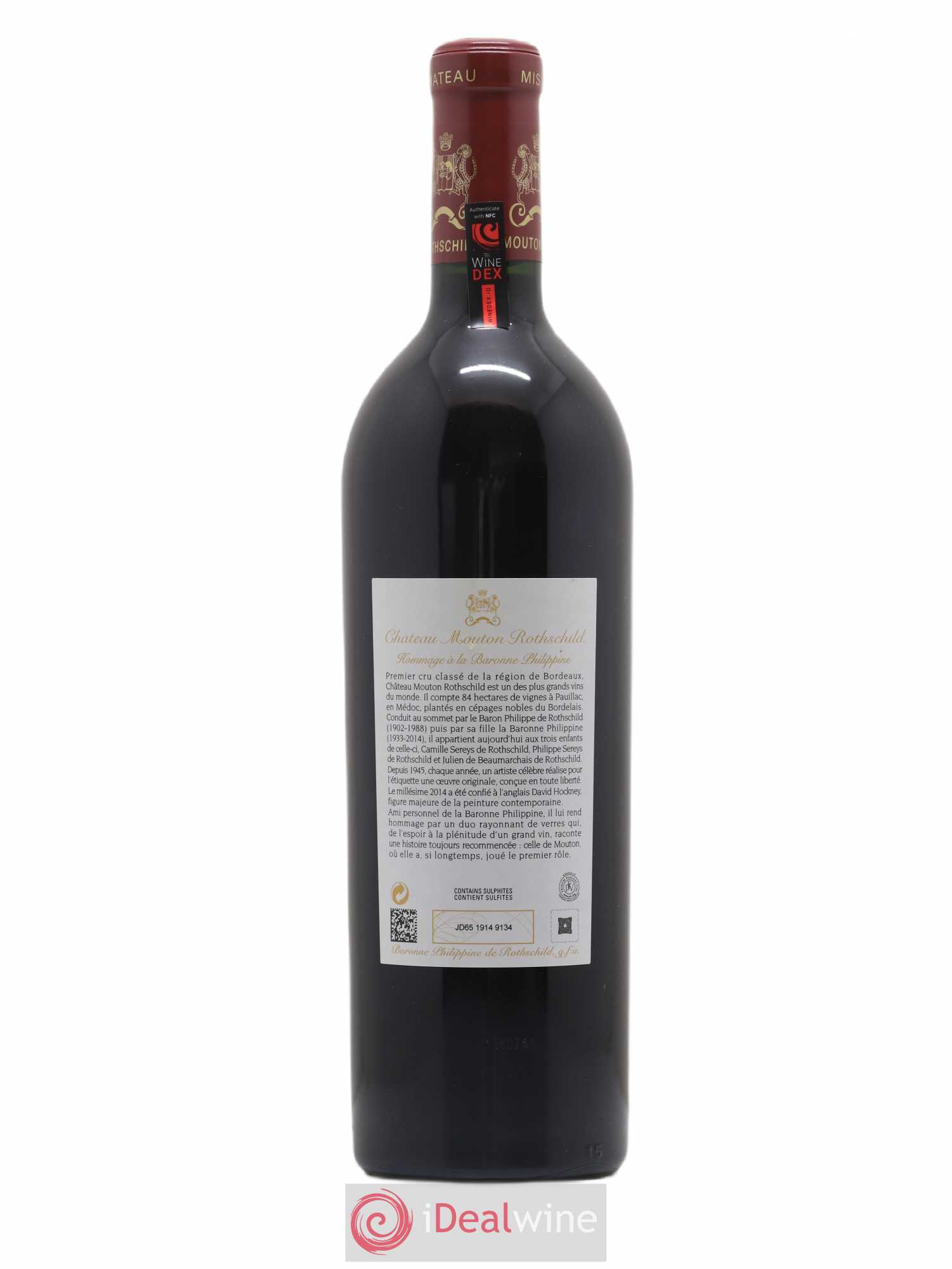 Château Mouton Rothschild 1er Grand Cru Classé 2014 - Lot de 1 bouteille - 1