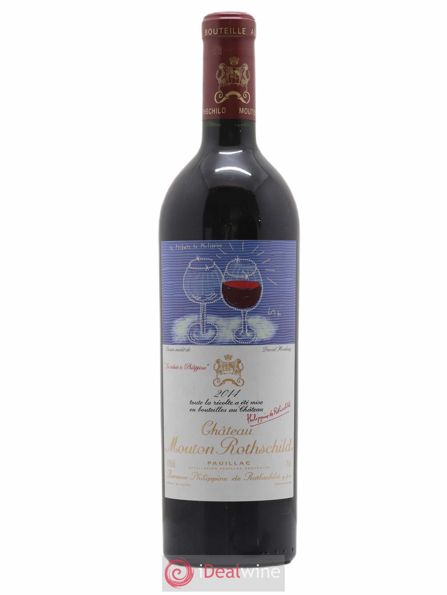 Château Mouton Rothschild 1er Grand Cru Classé 2014 - Lot de 1 bouteille - 0