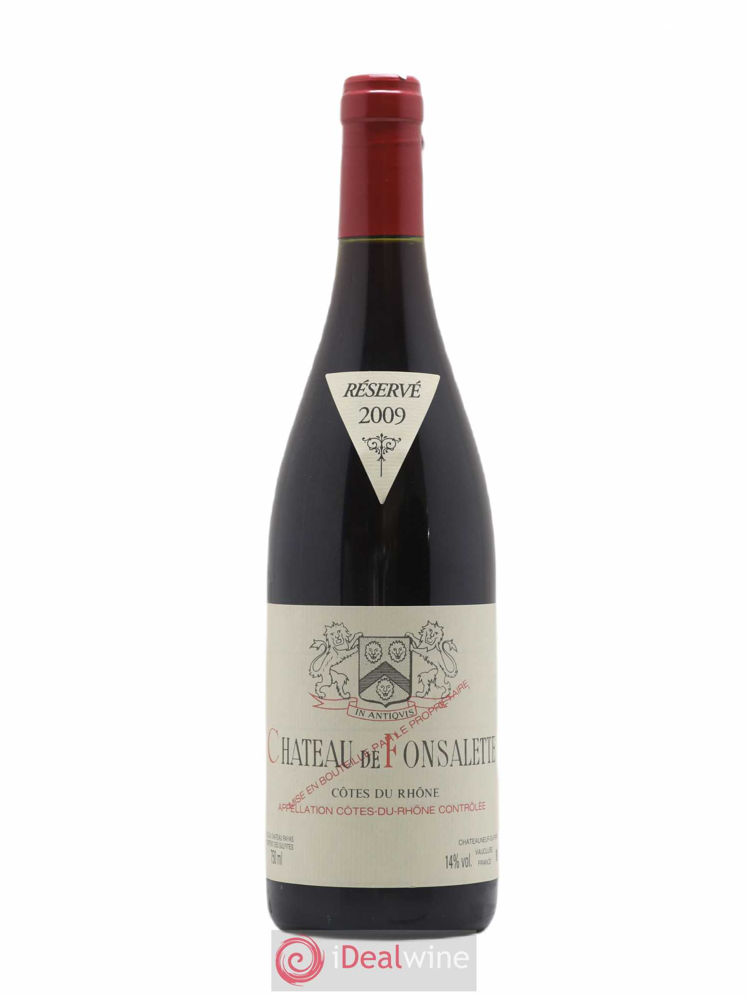 Côtes-du-Rhône Château de Fonsalette Emmanuel Reynaud 2009 - Lot de 1 bouteille - 0