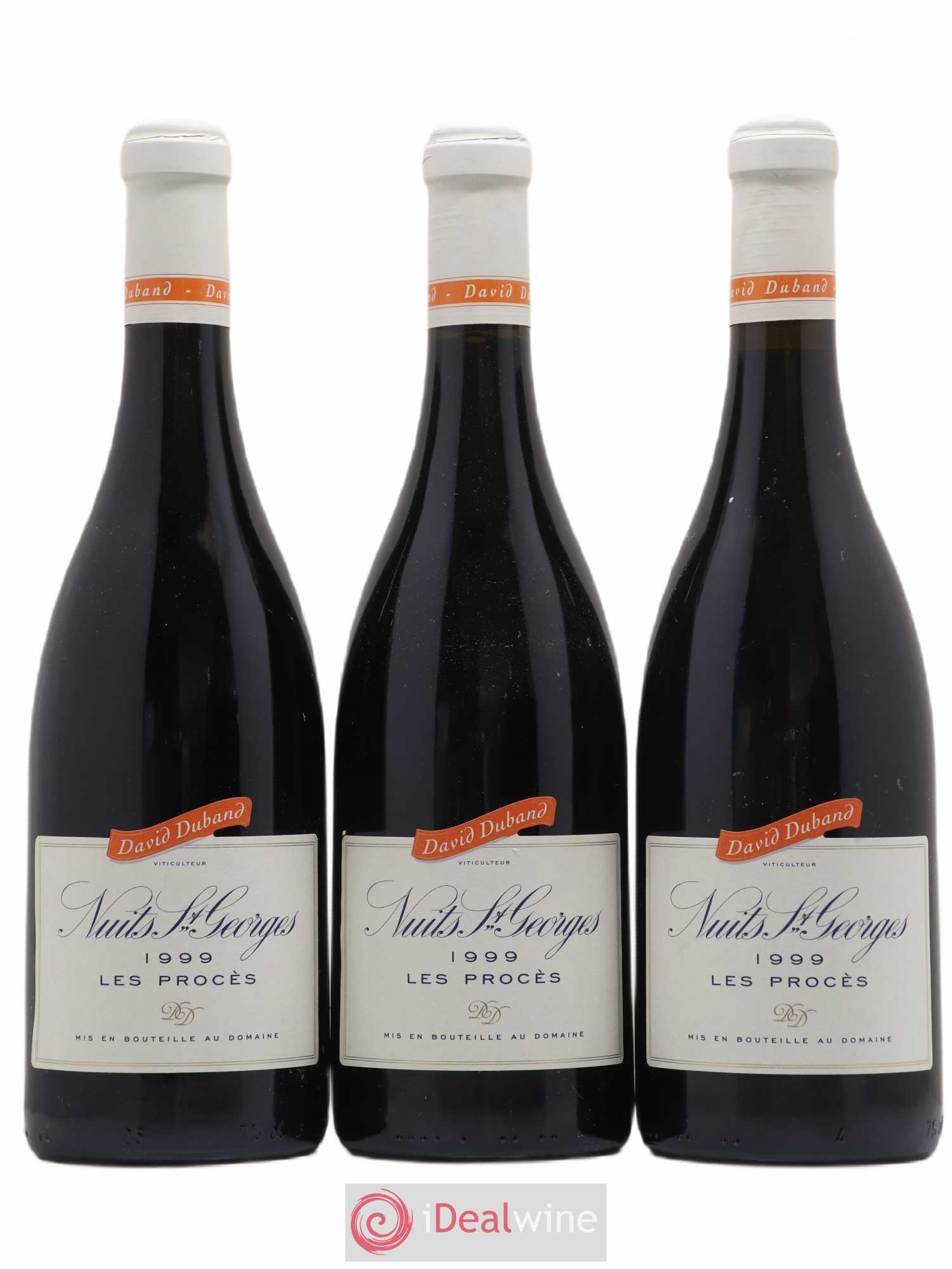 Nuits-Saint-Georges 1er Cru Les Procès David Duband (Domaine) 1999 - Lot de 3 bouteilles - 0