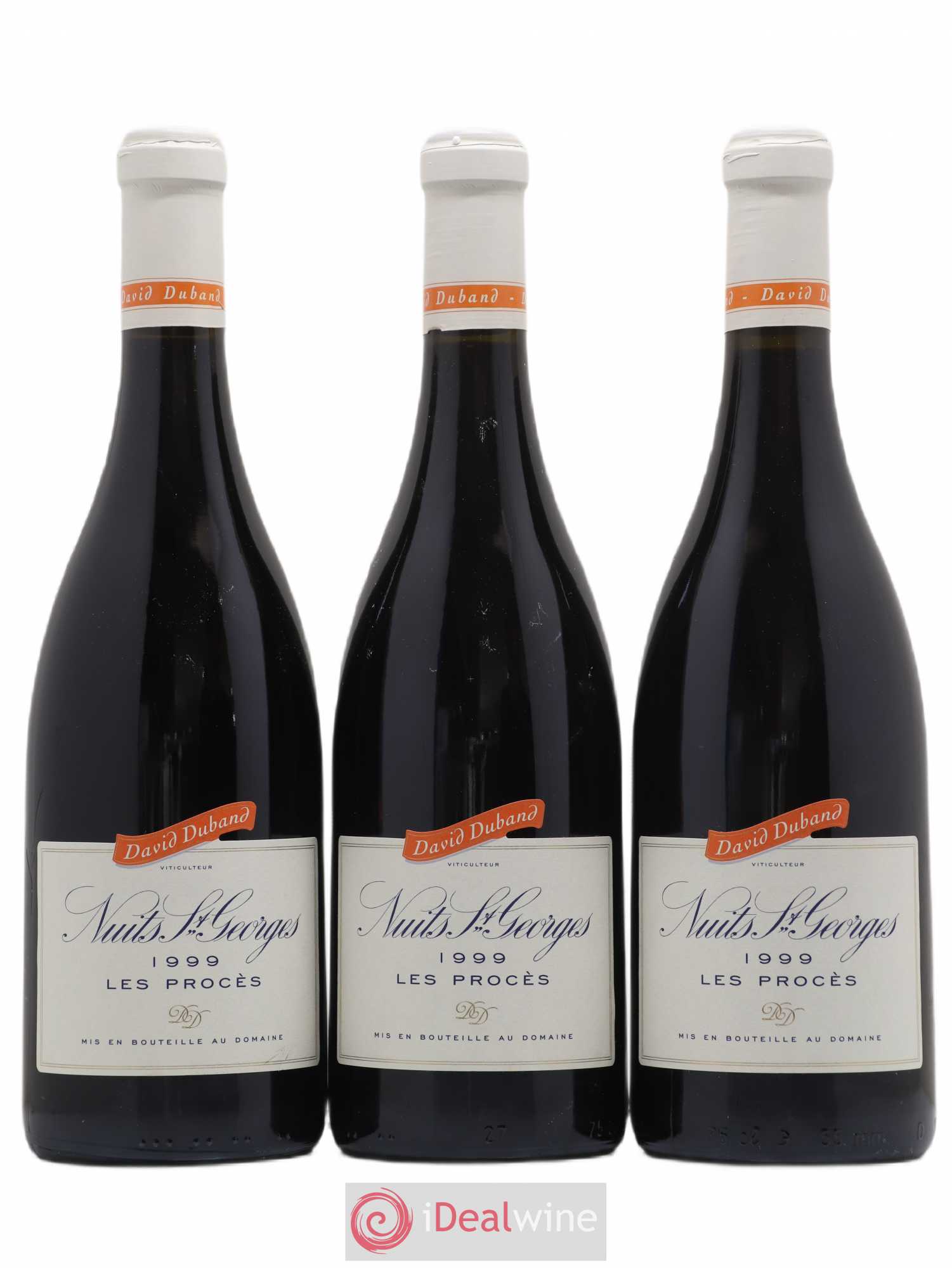Nuits-Saint-Georges 1er Cru Les Procès David Duband (Domaine) 1999 - Lot de 3 bouteilles - 0