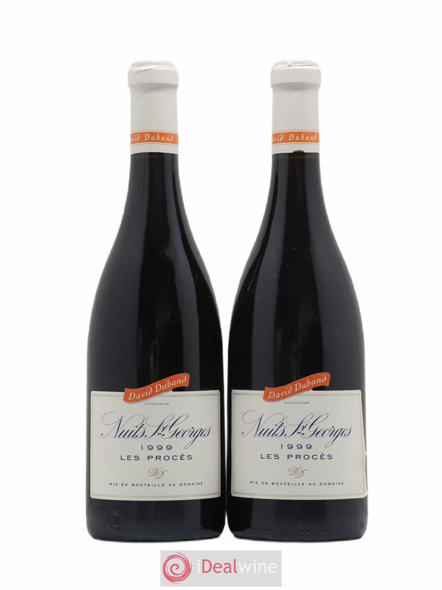 Nuits-Saint-Georges 1er Cru Les Procès David Duband (Domaine) 1999 - Lot de 2 bouteilles - 0