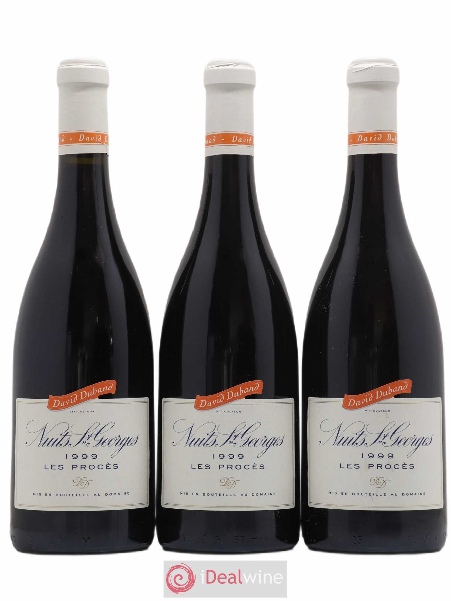 Nuits-Saint-Georges 1er Cru Les Procès David Duband (Domaine) 1999 - Lot de 3 bouteilles - 0