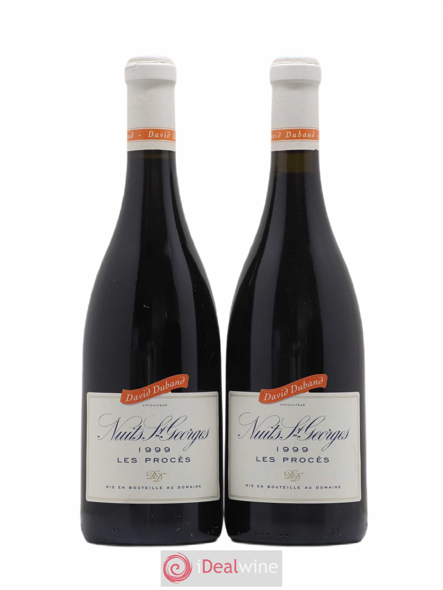 Nuits-Saint-Georges 1er Cru Les Procès David Duband (Domaine) 1999 - Lot de 2 bouteilles - 0