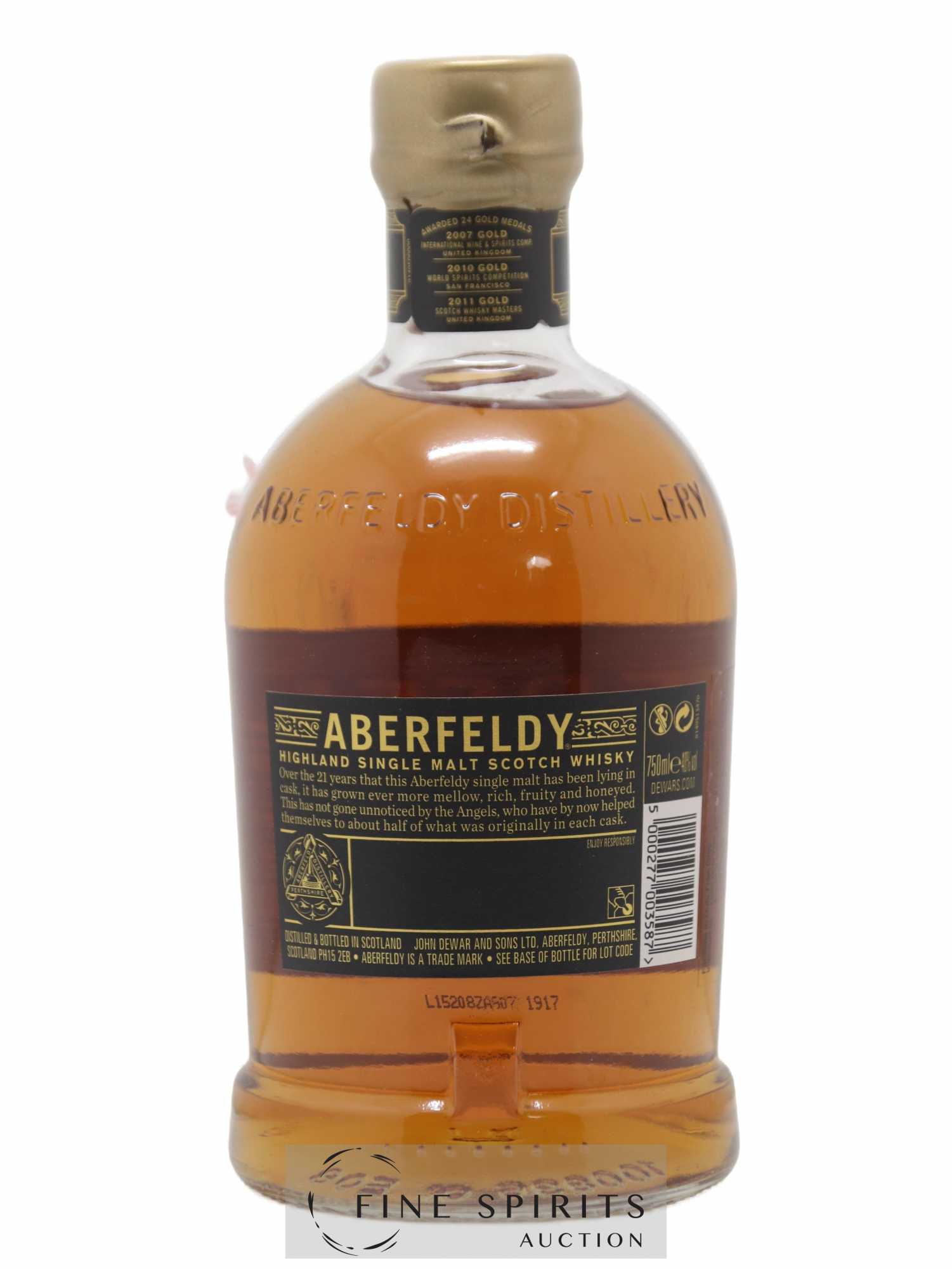 Aberfeldy 21 years Of. - Lot de 1 bouteille - 2