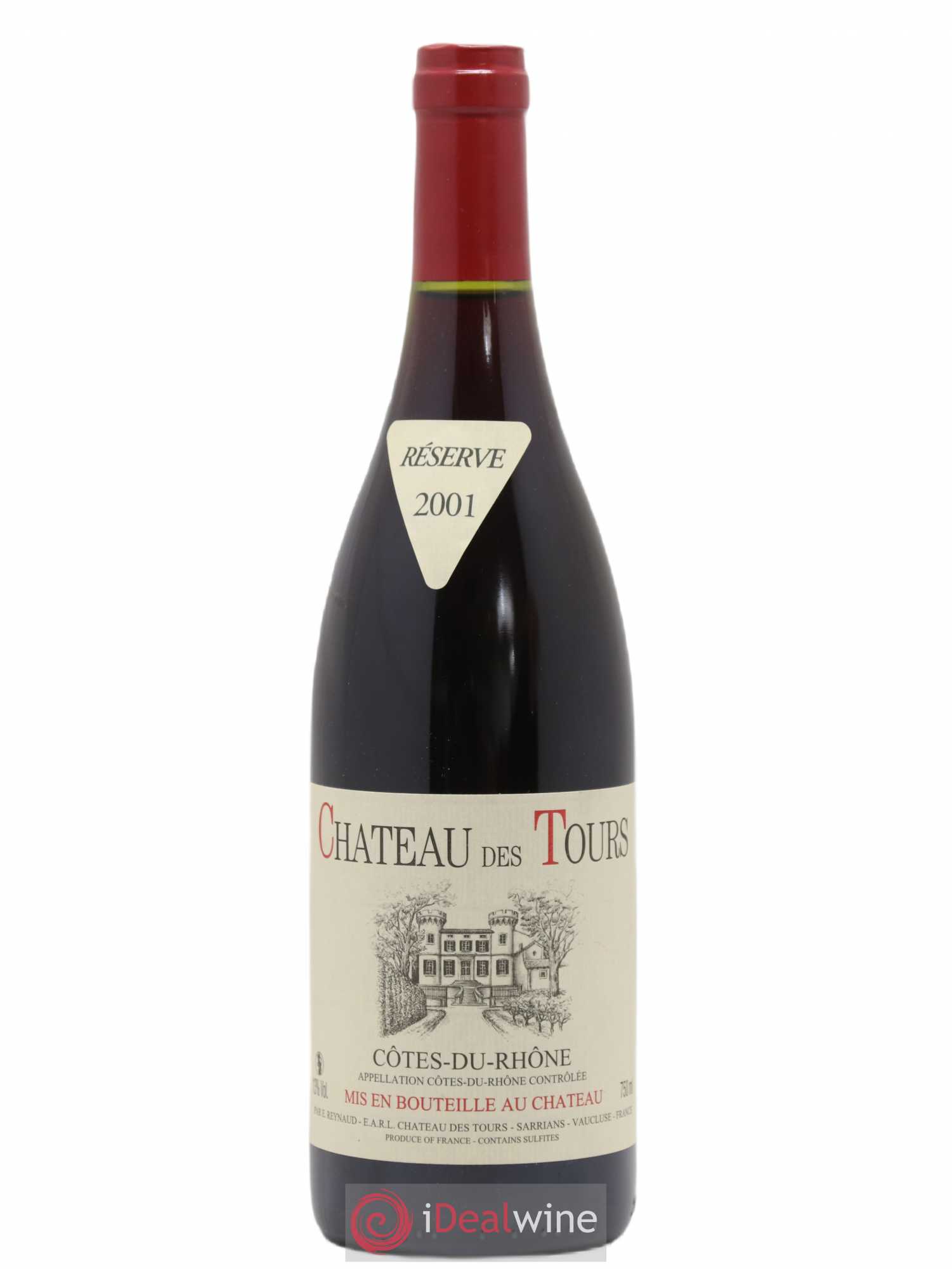 Côtes-du-Rhône Château des Tours Emmanuel Reynaud 2001 - Lot de 1 bouteille - 0