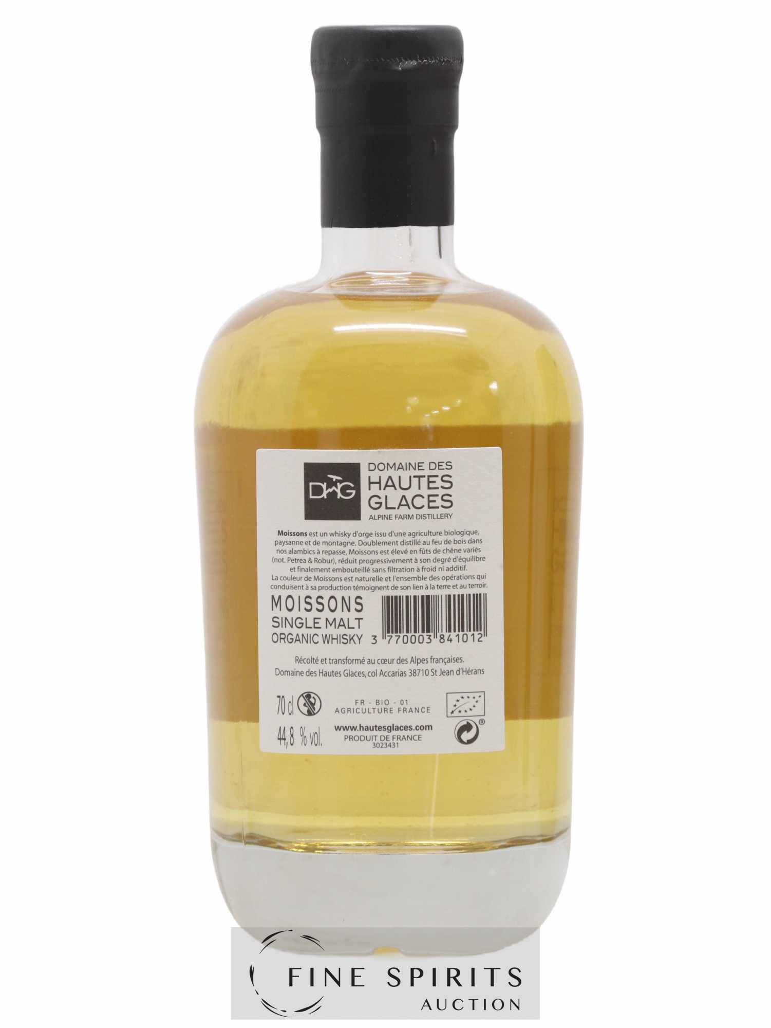 Domaine des Hautes Glaces Of. Orge Single Malt Moissons - Lot de 1 bouteille - 2