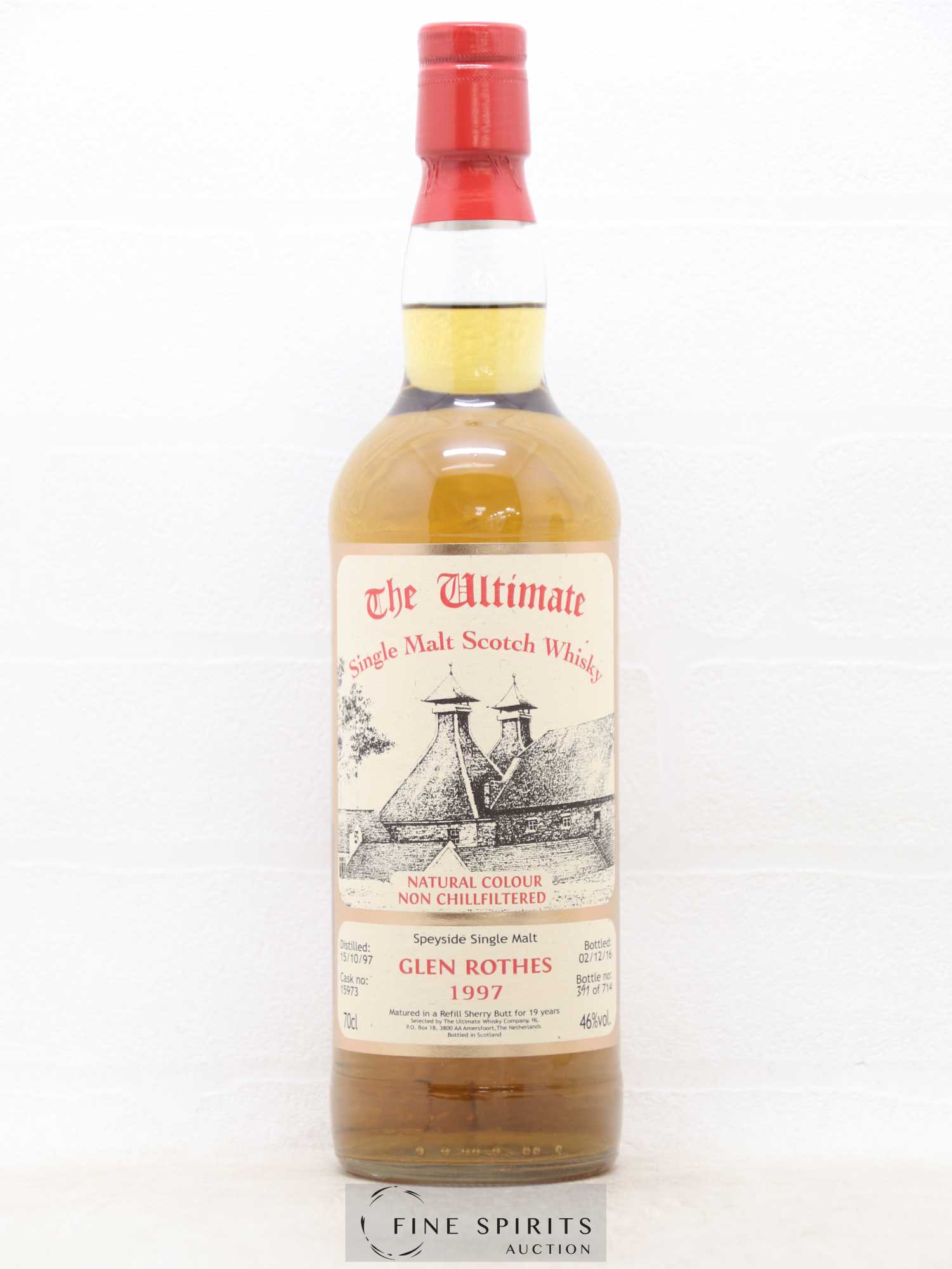 Glenrothes 19 years 1997 The Ultimate Whisky Company The Ultimate Cask n°15973 - One of 714 - bottled 2016 - Lot of 1 bottle - 1