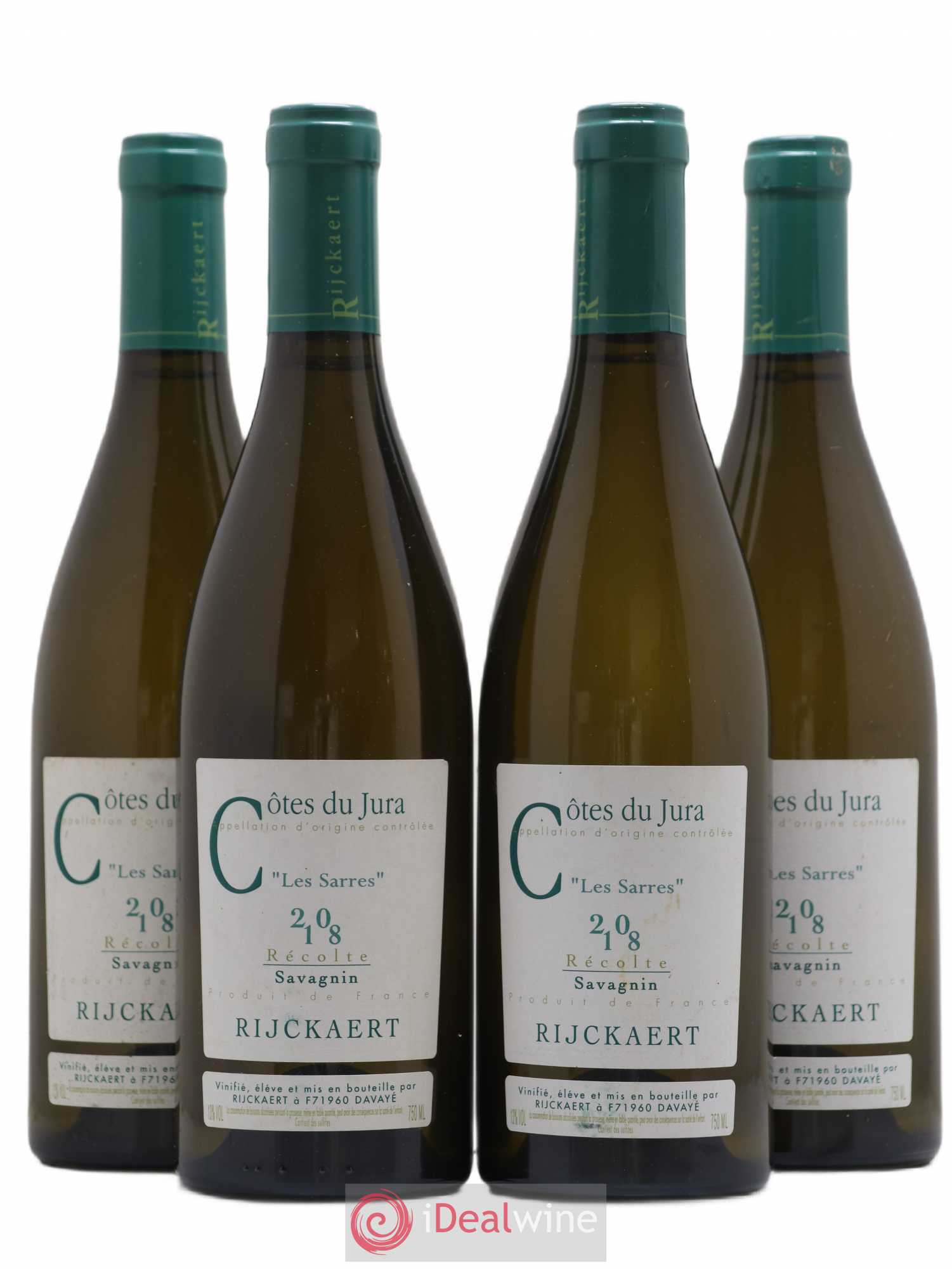 Côtes du Jura Savagnin Les Sarres Rijckaert 2018 - Lot de 4 bouteilles - 0