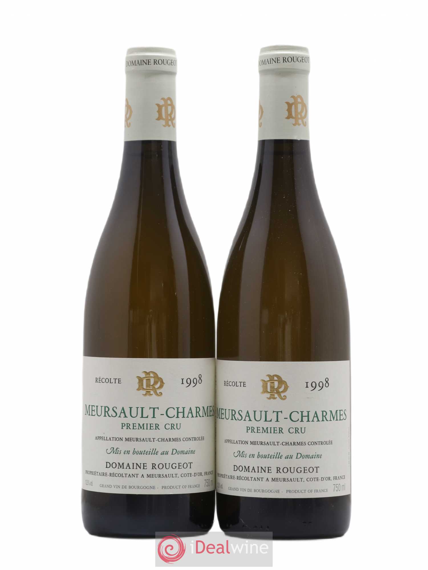 Meursault 1er Cru Charmes Rougeot Père et Fils 1998 - Lot de 2 bouteilles - 0