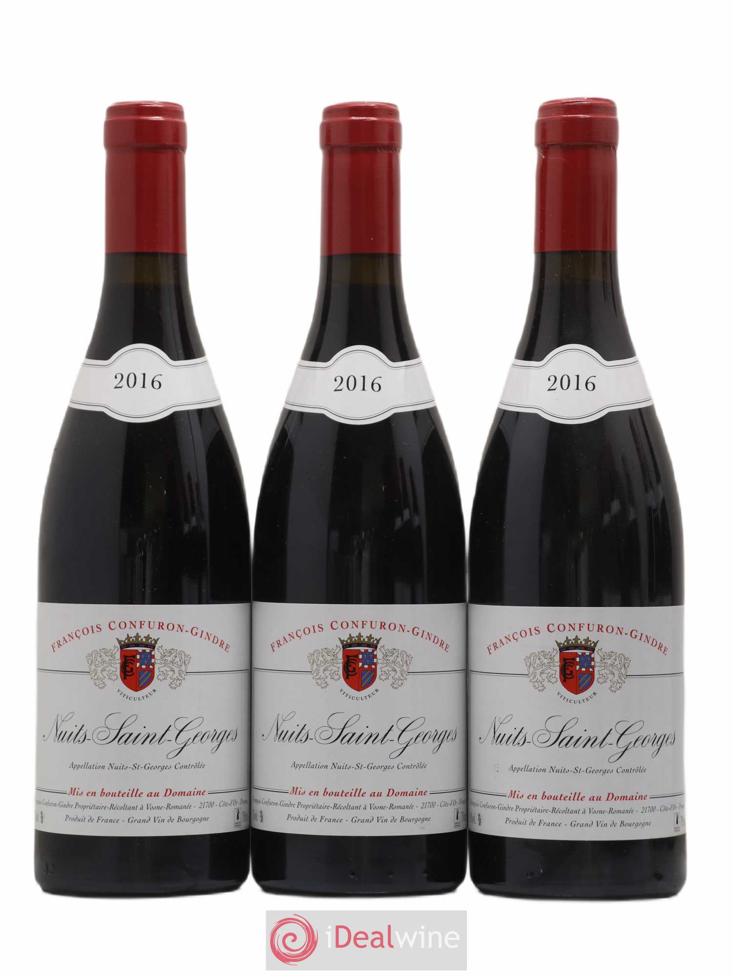Nuits-Saint-Georges François Confuron Gindre 2016 - Lot de 3 bouteilles - 0