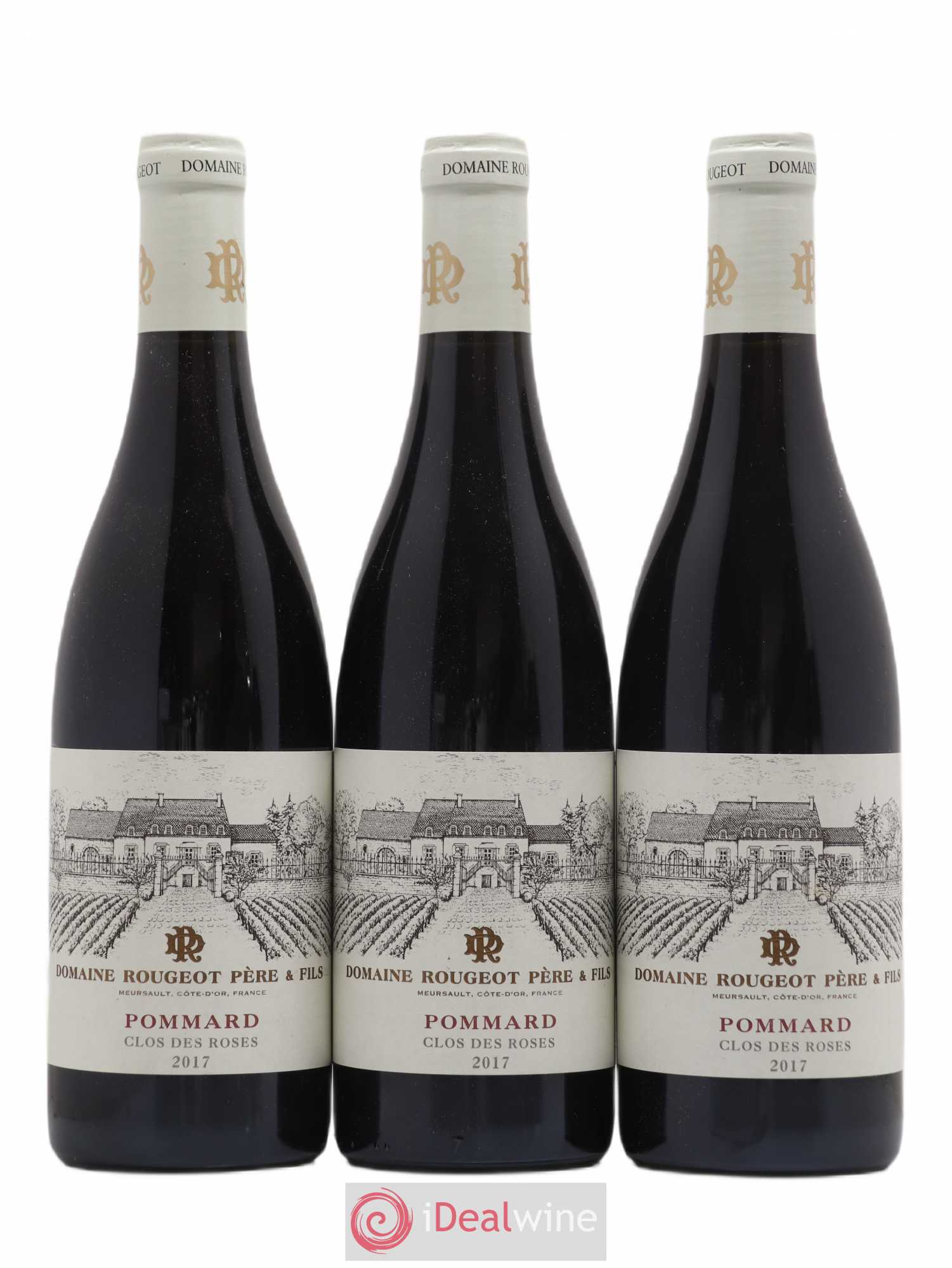 Pommard Clos des Roses Rougeot Père et Fils 2017 - Lot of 3 bottles - 0