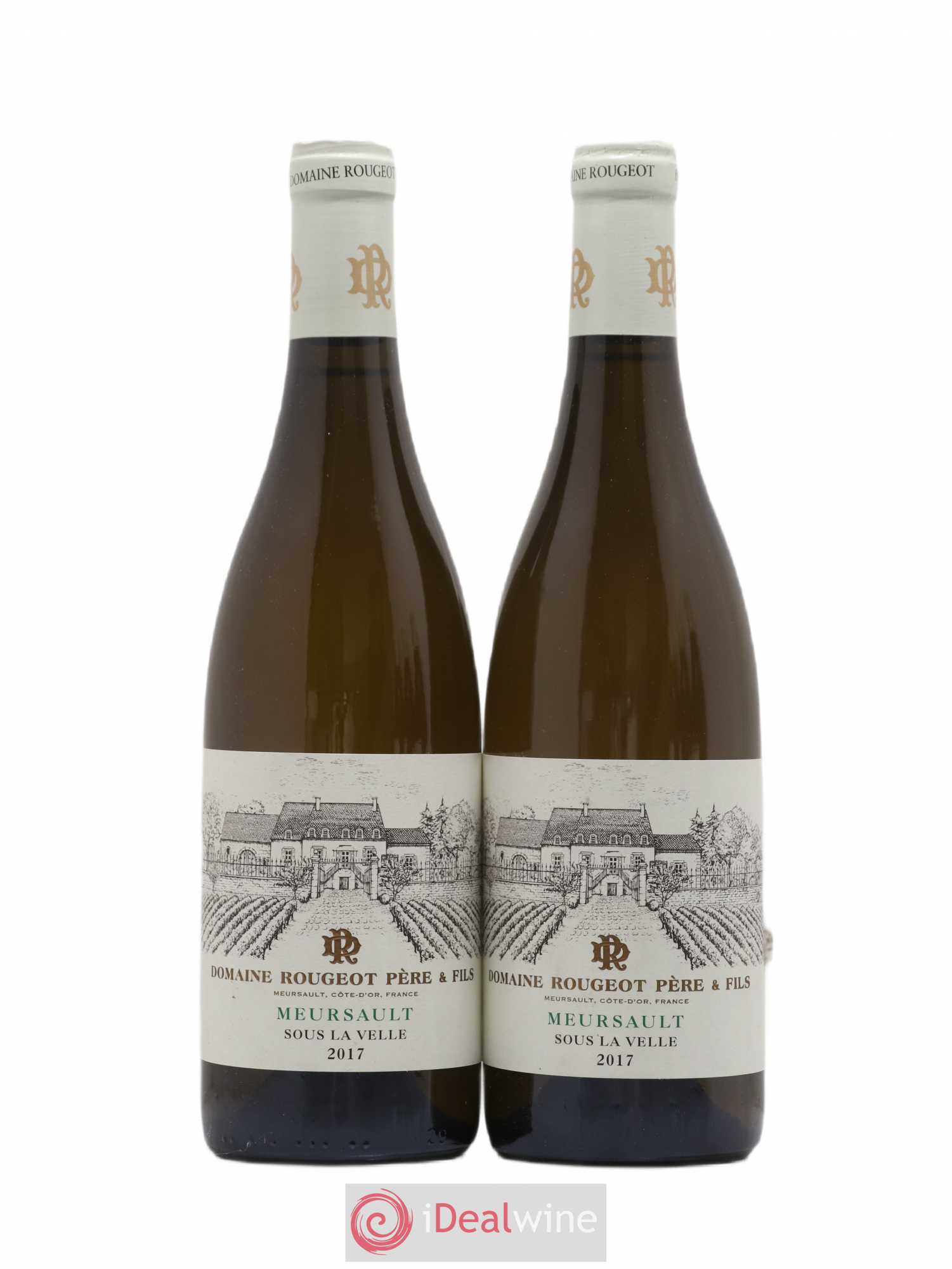 Meursault Sous la Velle Sans sulfite ajouté Rougeot Père et Fils 2017 - Lot de 2 bouteilles - 0