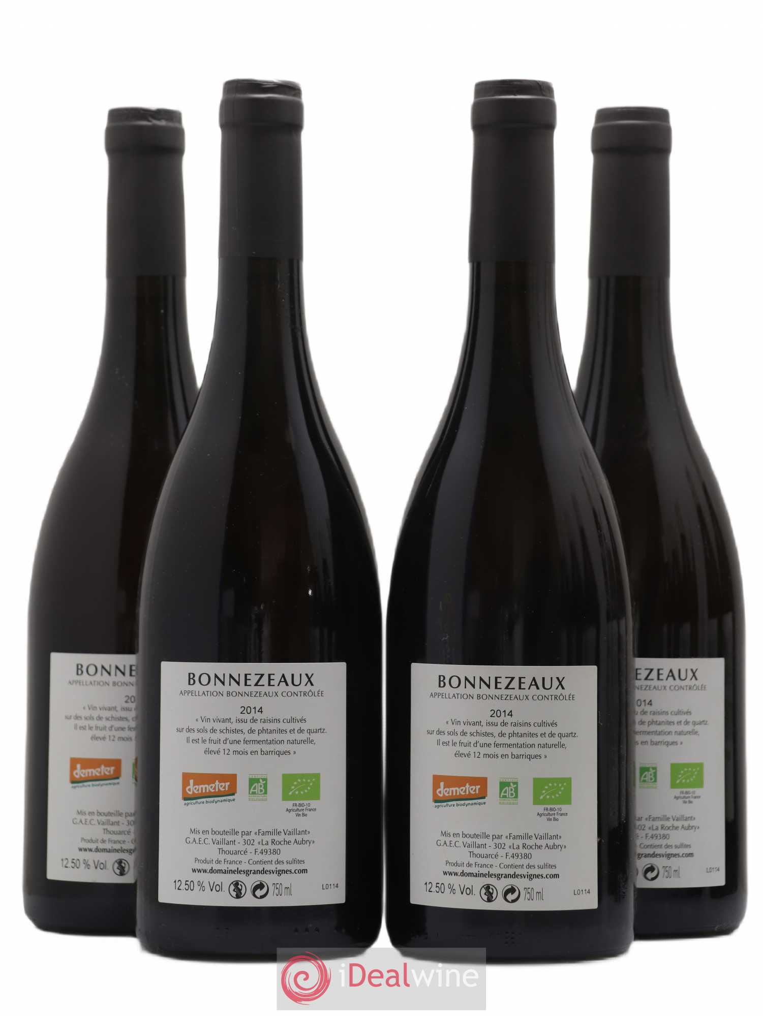 Bonnezeaux Le Malabé Domaine des Grandes vignes 2014 - Lotto di 4 bottiglie - 1
