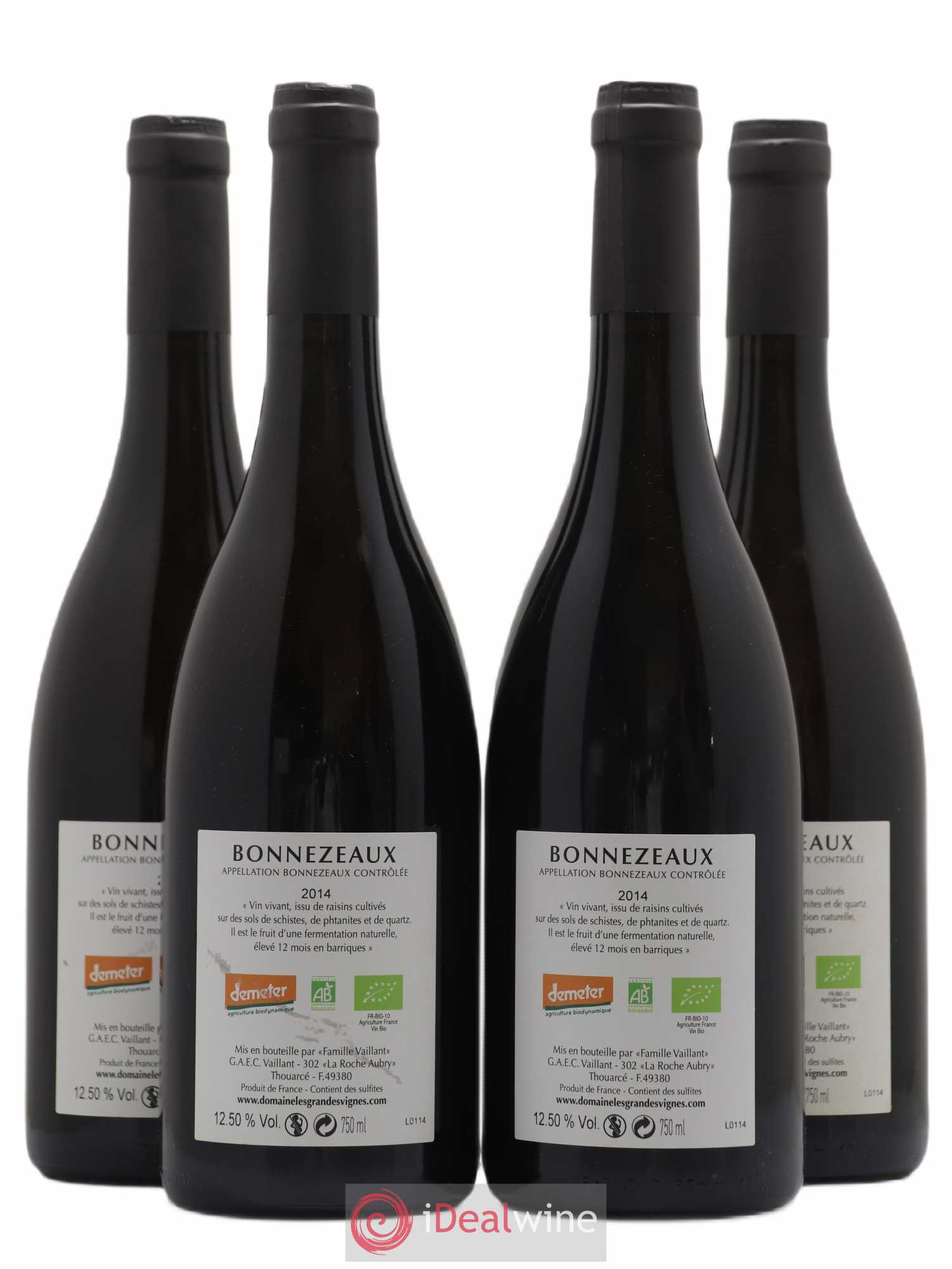 Bonnezeaux Le Malabé Domaine des Grandes vignes 2014 - Lotto di 4 bottiglie - 1