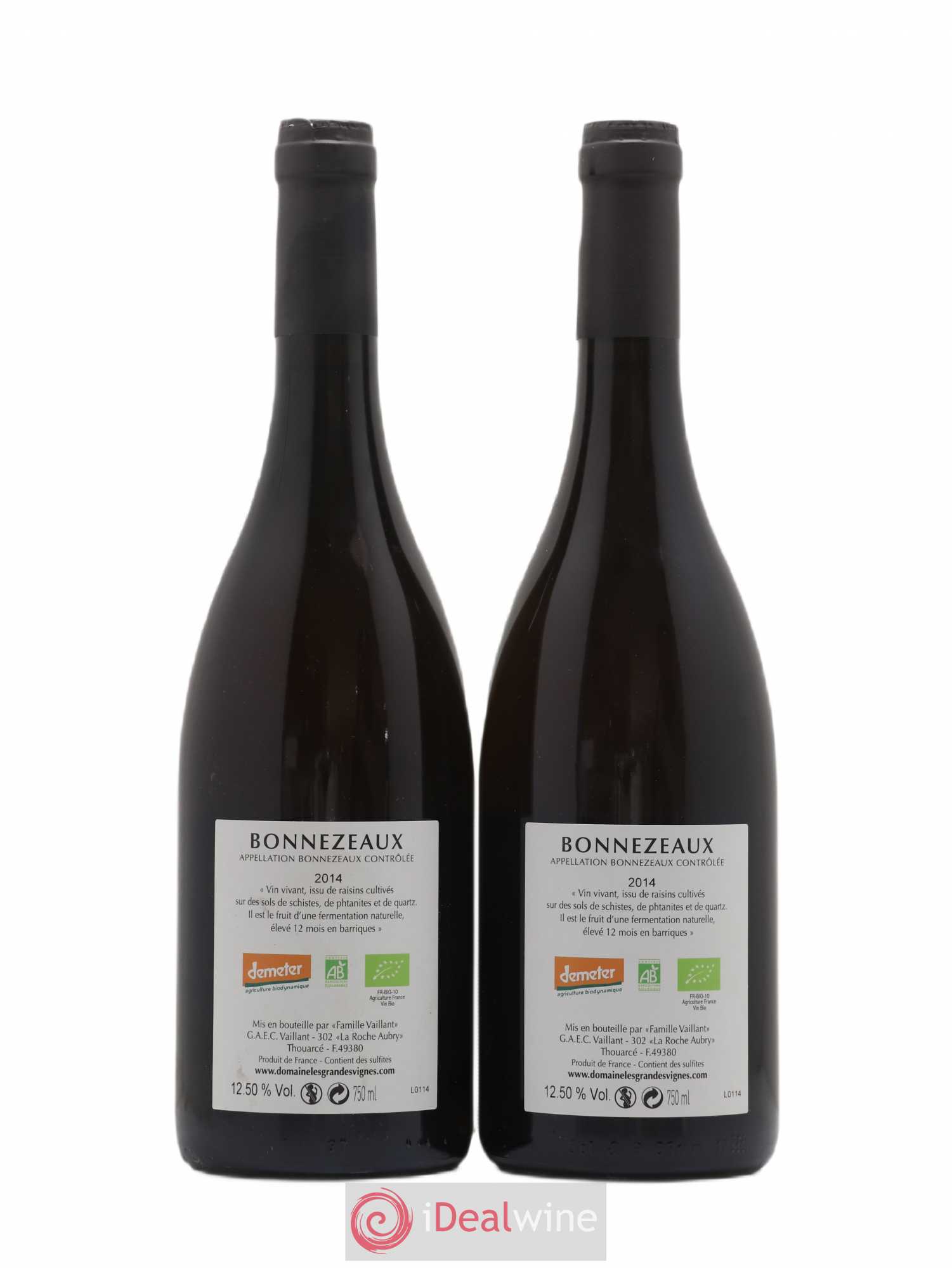 Bonnezeaux Le Malabé Domaine des Grandes vignes 2014 - Lot de 2 bouteilles - 1
