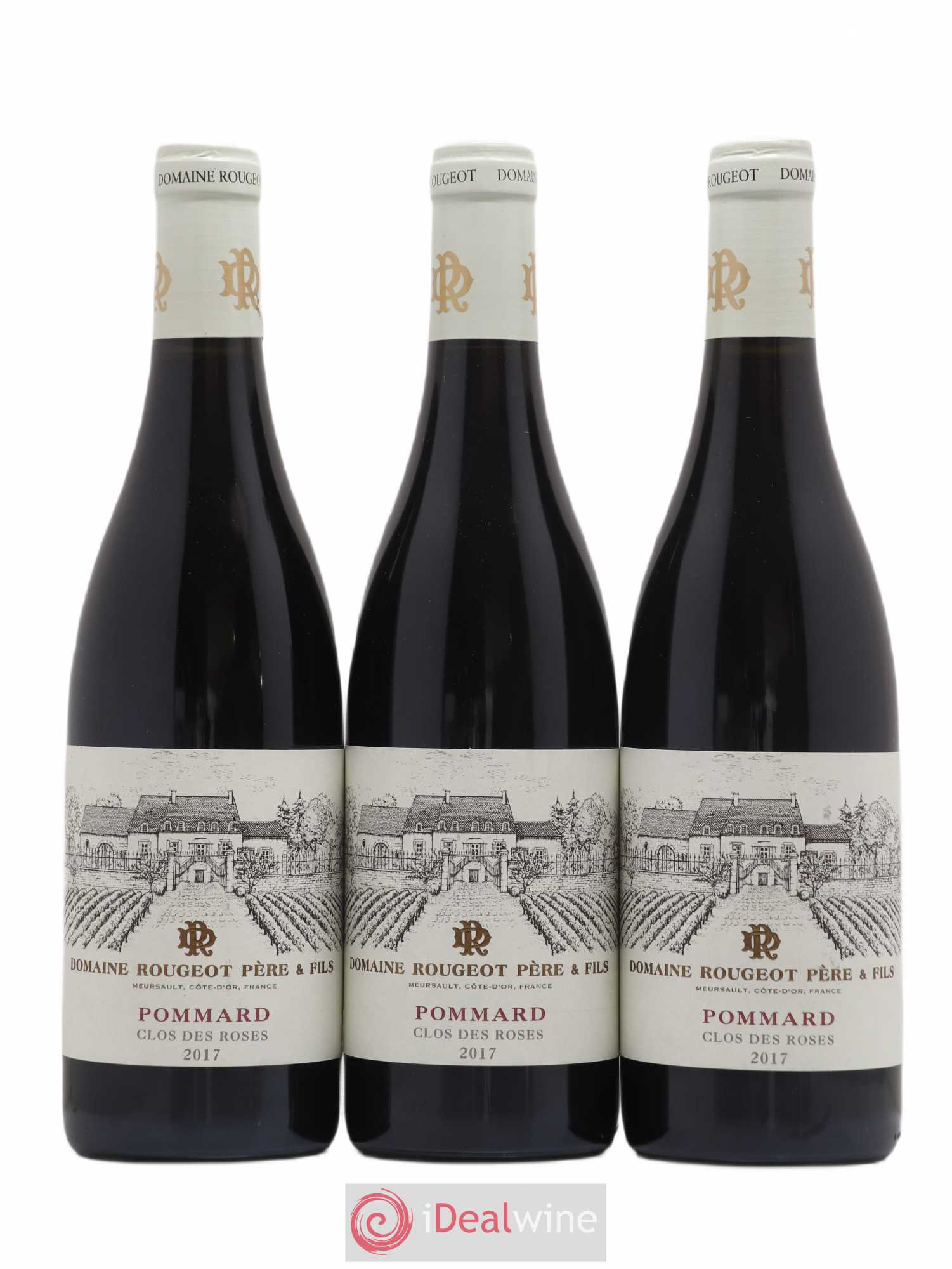 Pommard Clos des Roses Rougeot Père et Fils 2017 - Lot of 3 bottles - 0