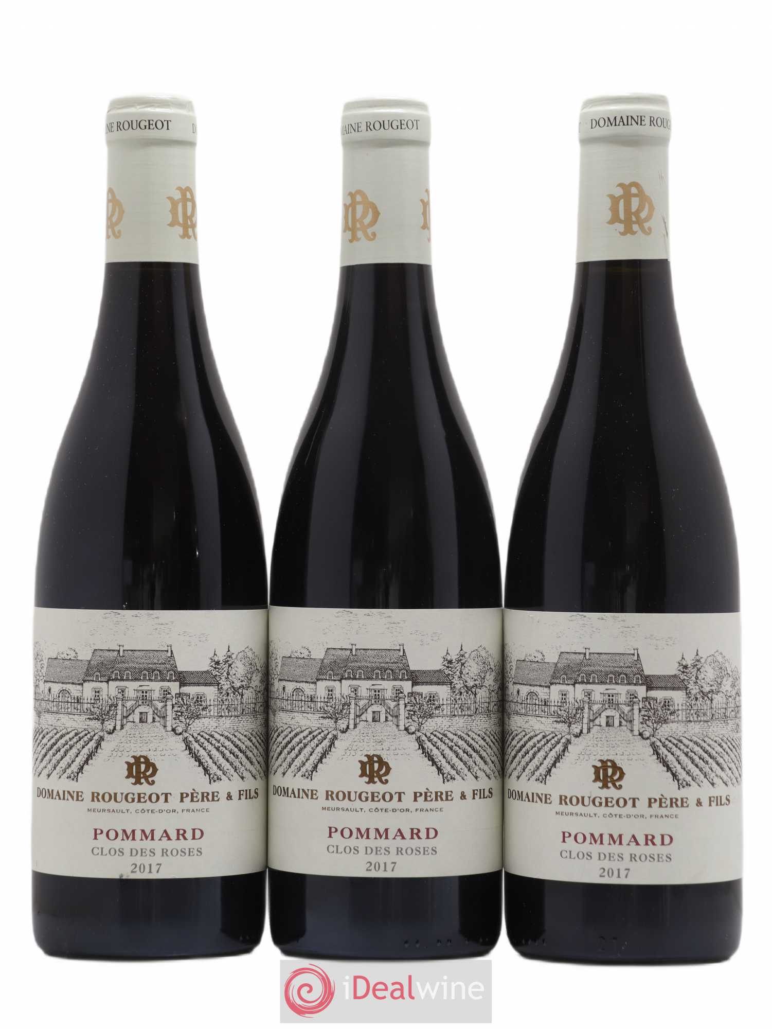 Pommard Clos des Roses Rougeot Père et Fils 2017 - Lotto di 3 bottiglie - 0