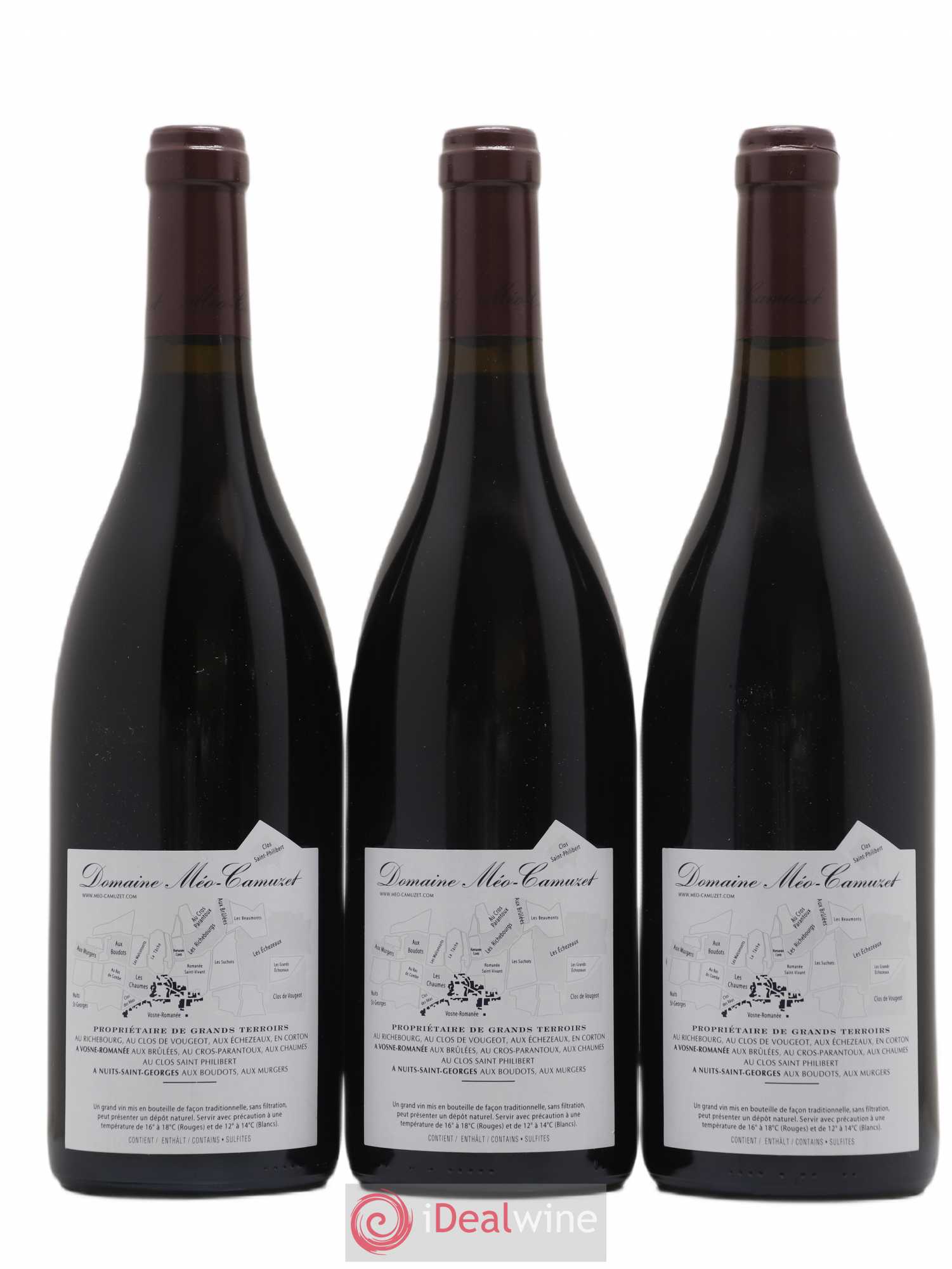 Clos de Vougeot Grand Cru Méo-Camuzet (Domaine) 2012 - Lot de 3 bouteilles - 1
